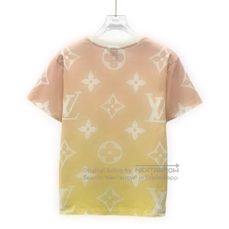 Louis Vuitton Louis Vuitton Gradient logo print cotton crew neck short s Size US L / EU 52-54 / 3 - 2 Thumbnail