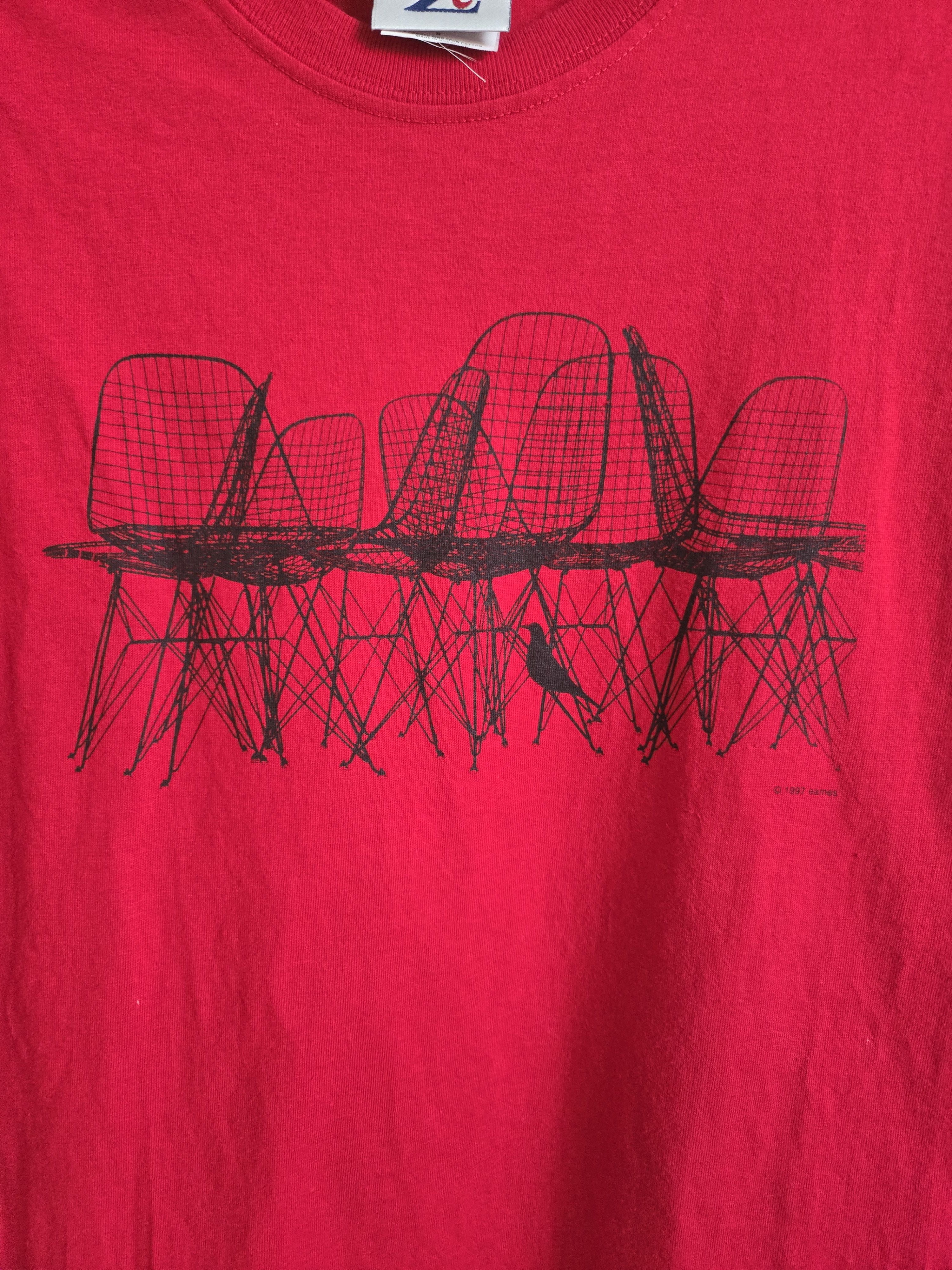 Vintage Vintage Eames Office chair shirt 1997 Red Size US S / EU 44-46 / 1 - 7 Thumbnail