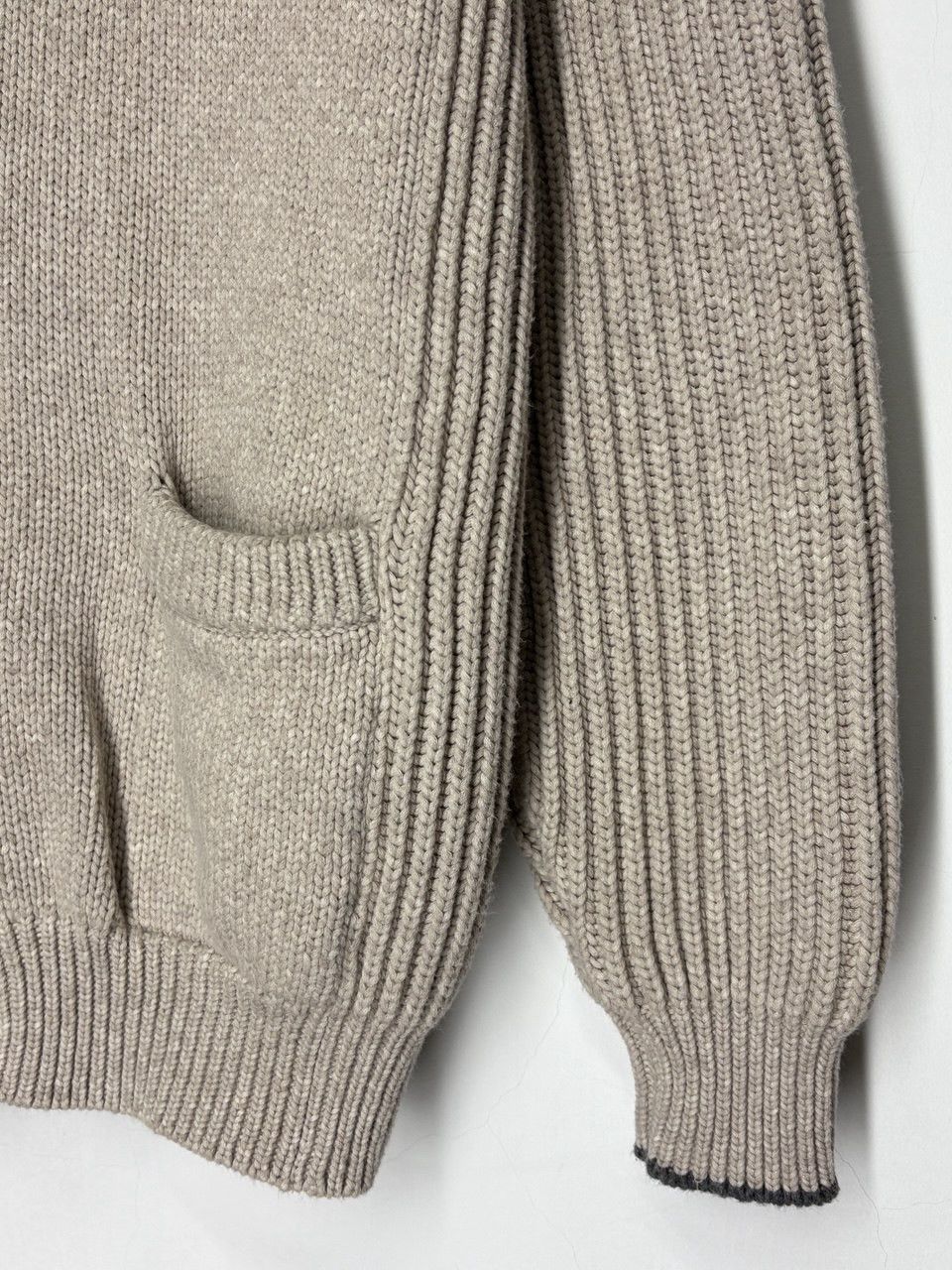 Brunello Cucinelli Brunello Cucinelli Shawl Collar Cardigan Cotton Knit Sweater Size US L / EU 52-54 / 3 - 8 Thumbnail