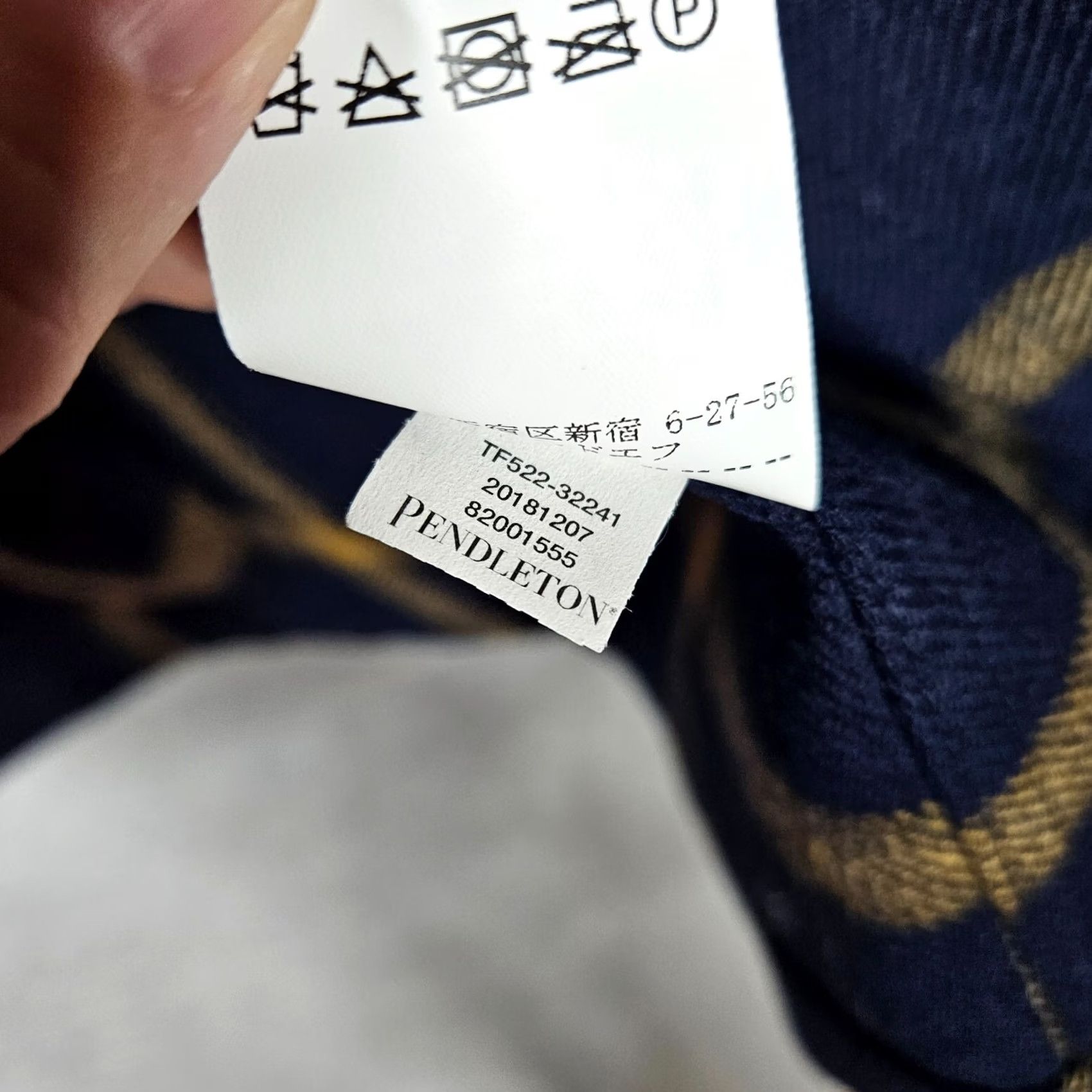 Pendleton Pendleton Women's Navy Gold Windowpane Unlined Shirt Jacket Sz S Size S / US 4 / IT 40 - 6 Thumbnail