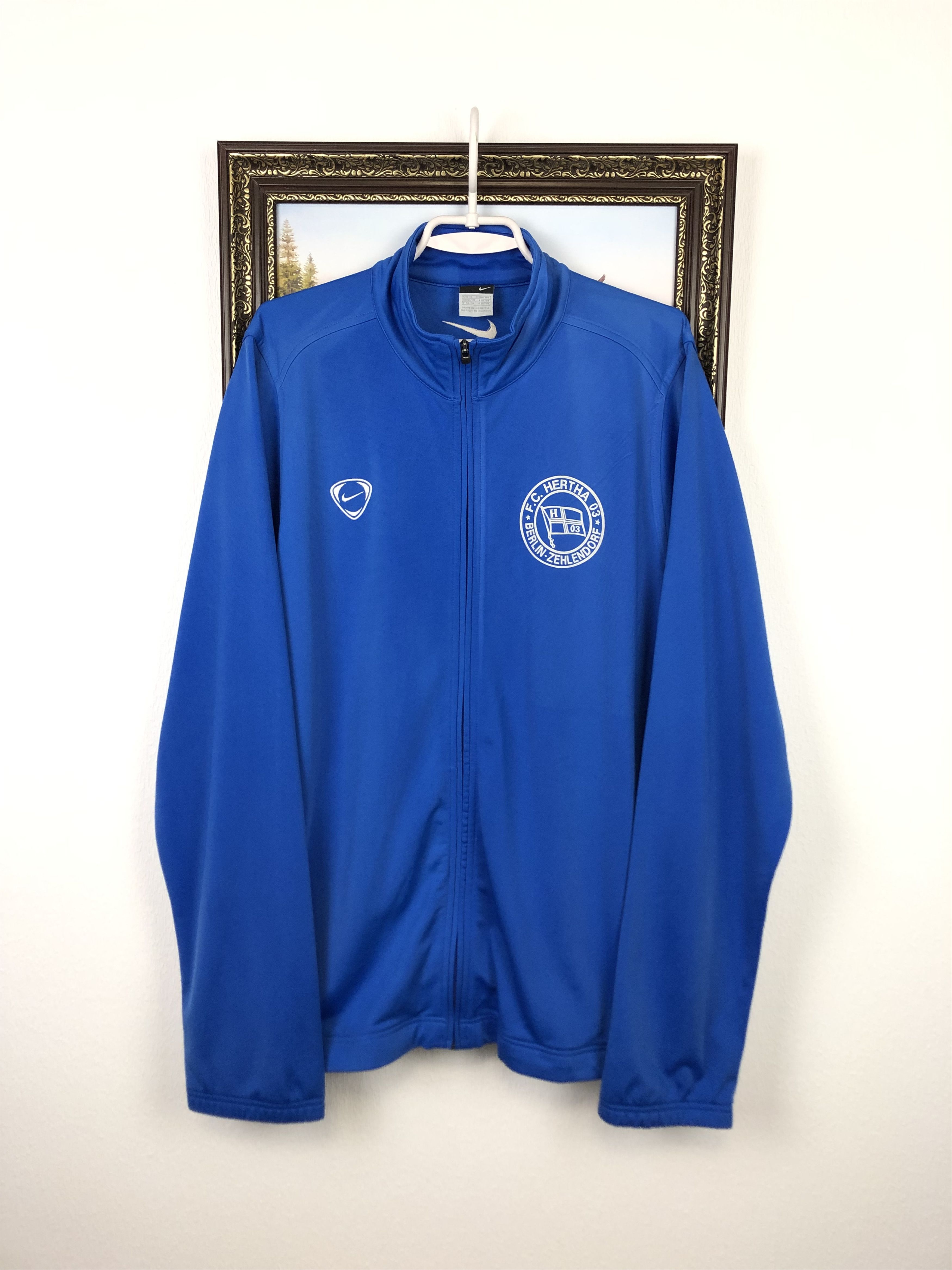 Nike Vintage Hertha 03 Berlin-Zehlendorf Jacket Soccer Track Size US XL / EU 56 / 4 - 1 Thumbnail
