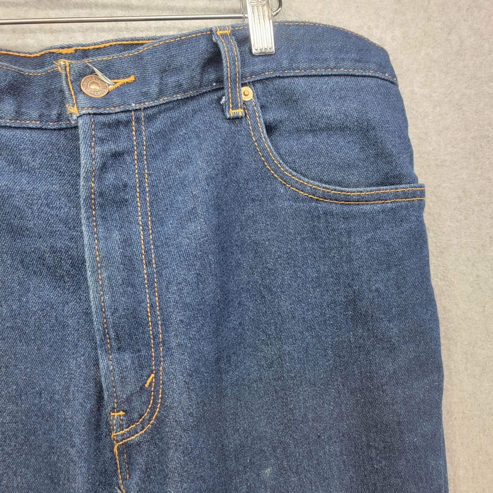 Levi's Levis 517 Jeans Mens 38x32 Blue Dark Wash Denim Bootcut Western Cowboy Shirt? Size US 38 / EU 54 - 4 Thumbnail