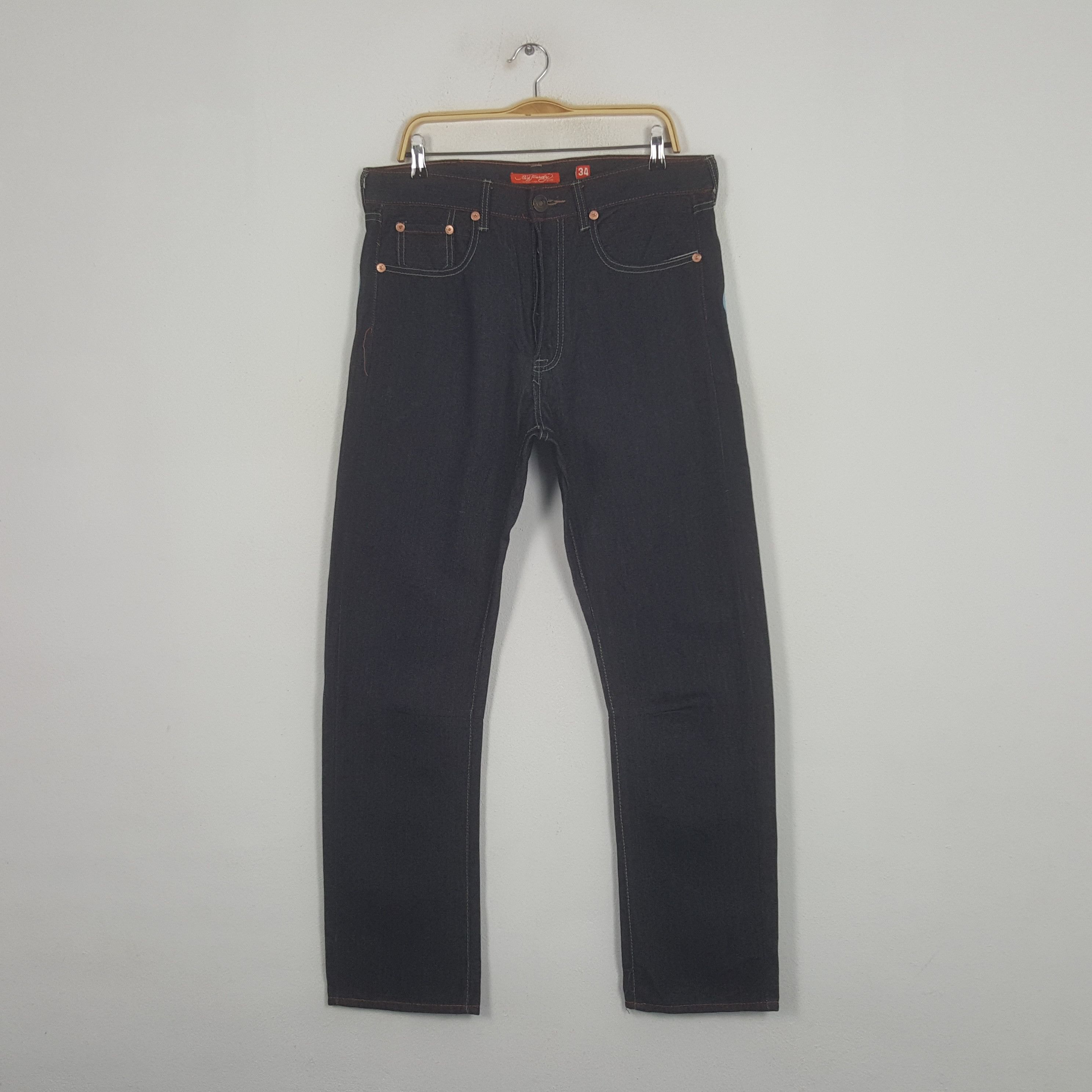 Christian Audigier × Ed Hardy × Vintage Vintage Ed Hardy by Christian Audiger Baggy Denim Jeans Size US 36 / EU 52 - 4 Thumbnail