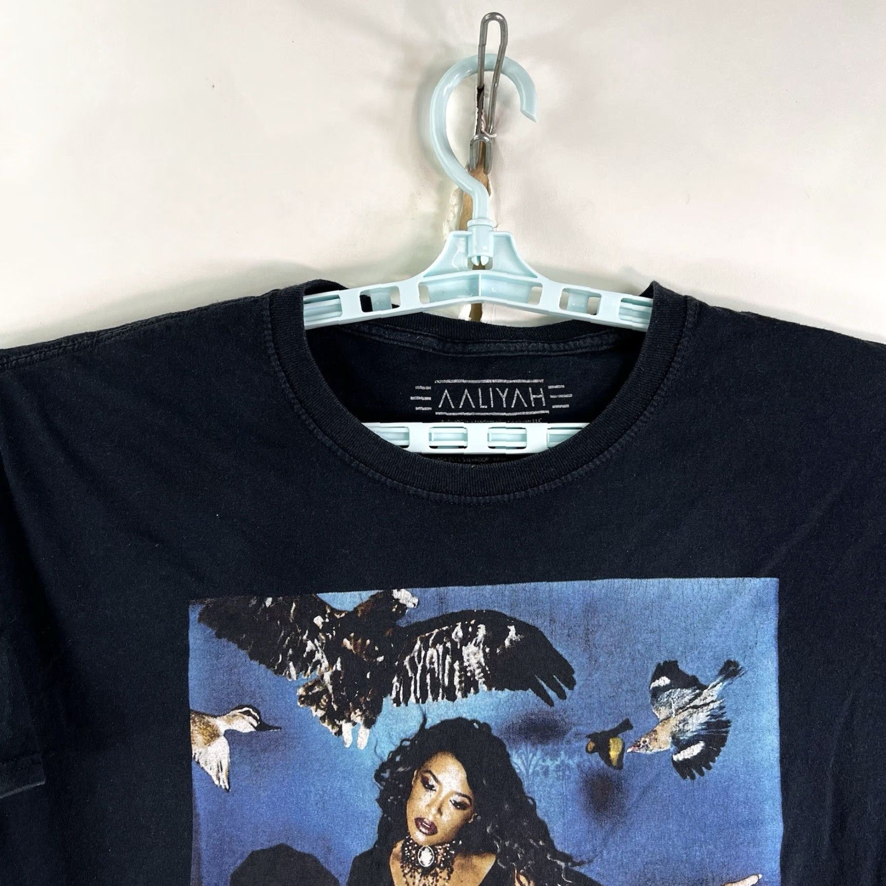 Ripple Junction VINTAGE Ripple Junction Aaliyah T-Shirt Adult Large Black Music 90s Fan Size US L / EU 52-54 / 3 - 3 Thumbnail