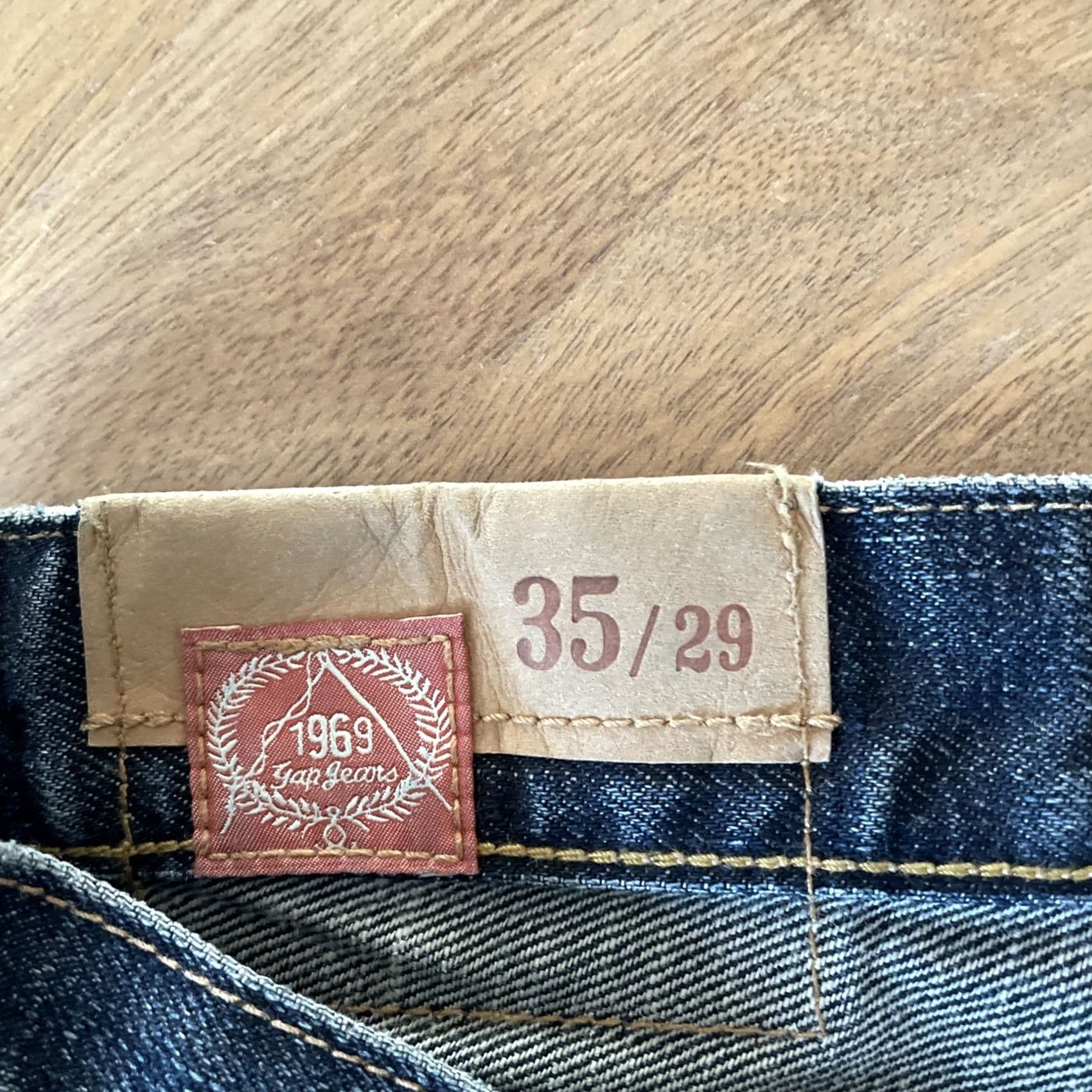 Gap VINTAGE Gap 1969 Jeans Mens 35x29 Relaxed 90s Y2K Denim Blue 5-Pocket Design Straight Jeans Mens Size US 35 - 3 Thumbnail