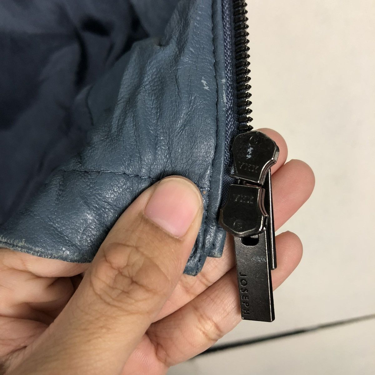Japanese Brand 🔥VINTAGE LEATHER BIKER JACKET JOSEPH HOMME ISSEY MIYAKE Size US M / EU 48-50 / 2 - 20 Thumbnail