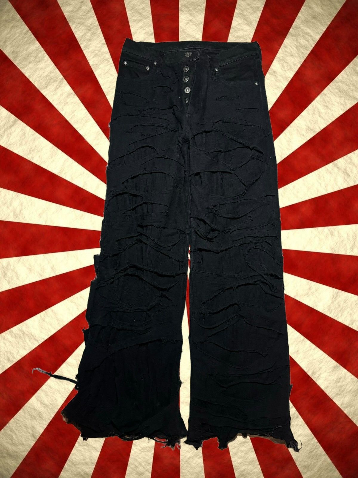 Pradox Paris BIG BAGGY BLACK DENIM us30 【公式通販】
