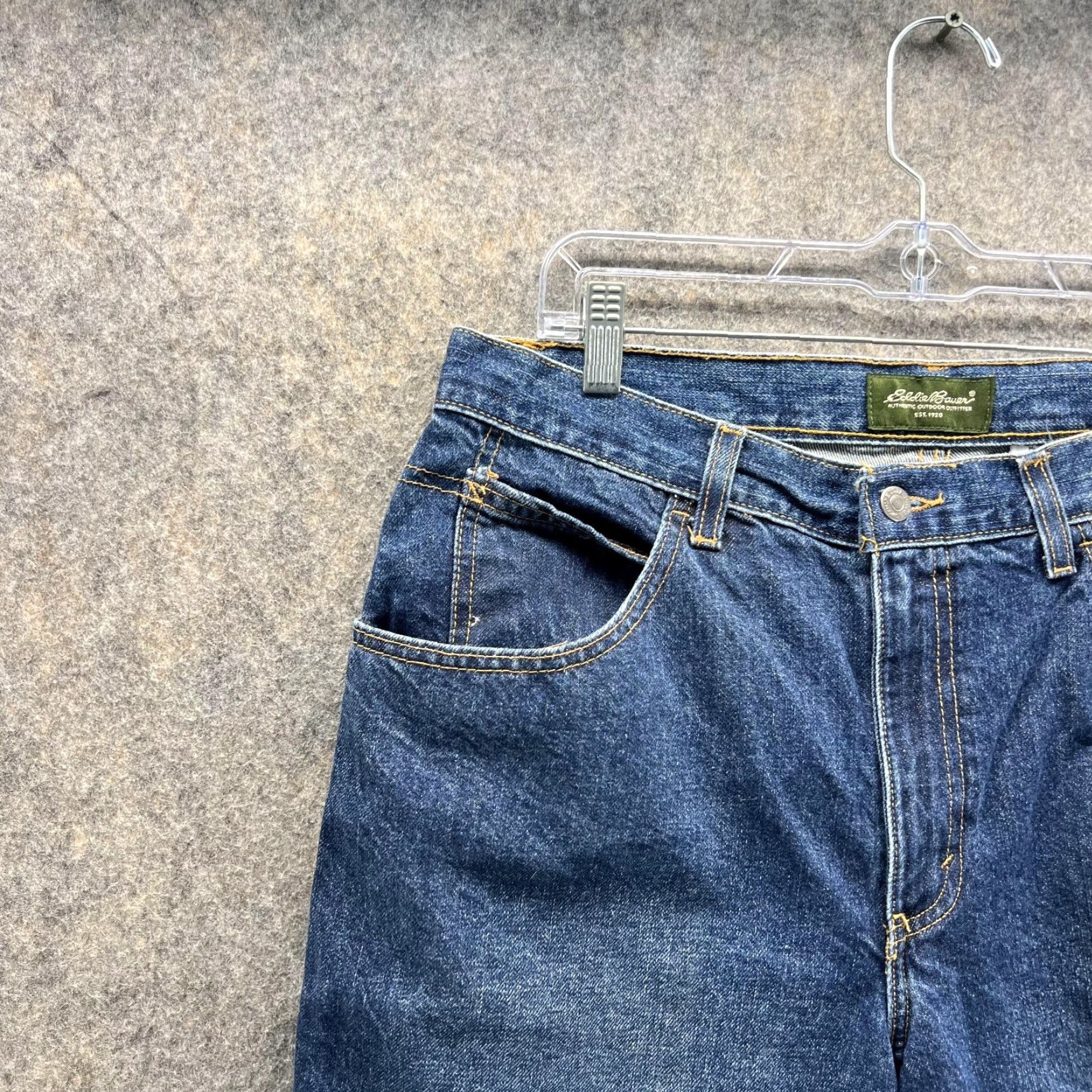Eddie Bauer VINTAGE Eddie Bauer Jean Shorts Men 34 Blue Denim Casual Hip Hop Jorts Bermuda 5-Pocket Design Baggy 34 Mens Regular Denim Size US 34 / EU 50 - 3 Thumbnail