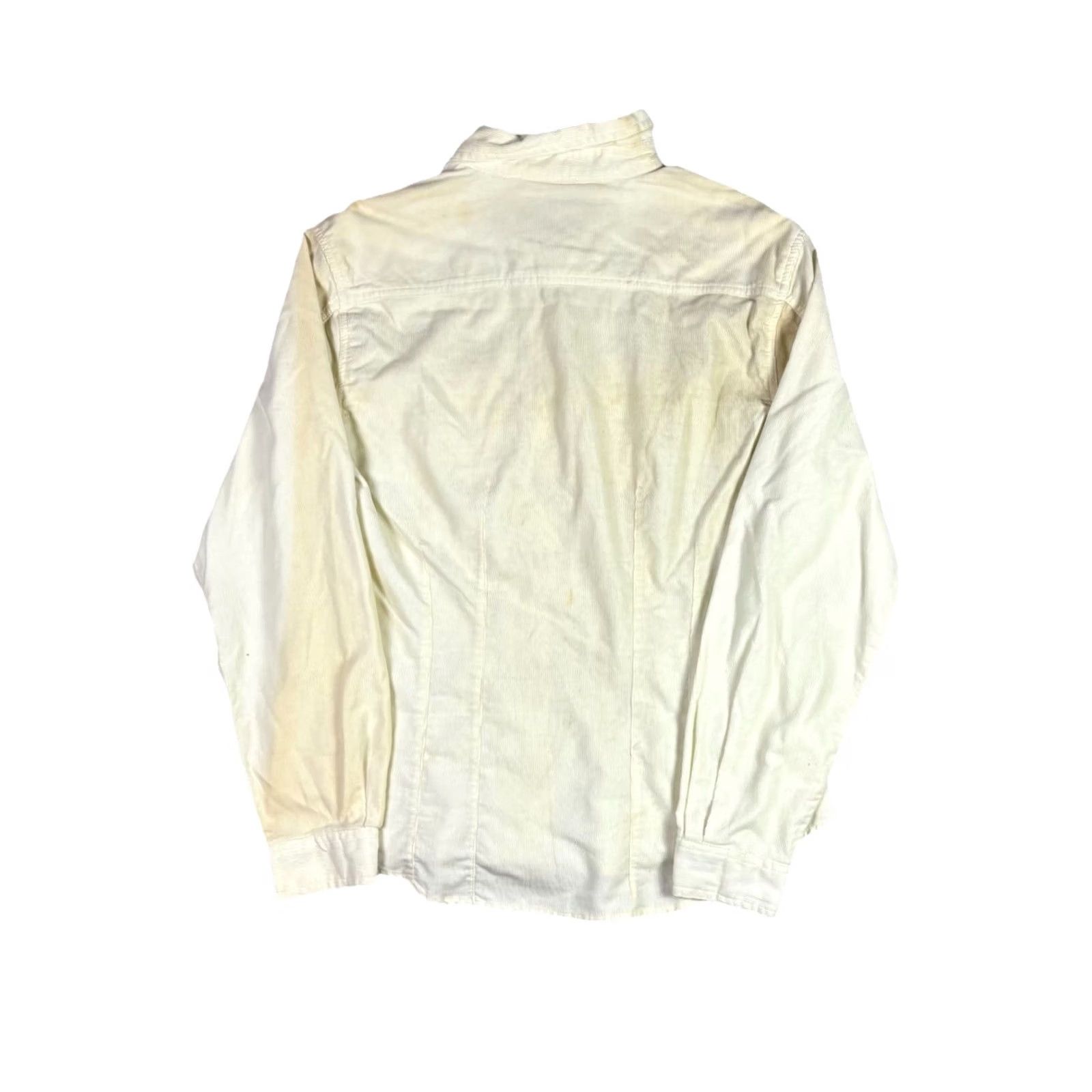 Levi's VINTAGE Levi's White Corduroy Shirt Button-Up Men L 1990s Deadstock Corduroy 70s Theme Pockets Button-Up Size L / US 10 / IT 46 - 2 Thumbnail
