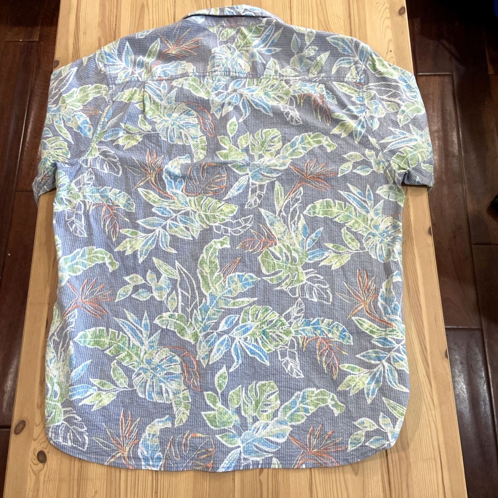 Tommy Bahama Tommy Bahama Shirt Men's XL Nova Wave Seersucker Floral Ocean Reverse Print Size US XL / EU 56 / 4 - 5 Thumbnail