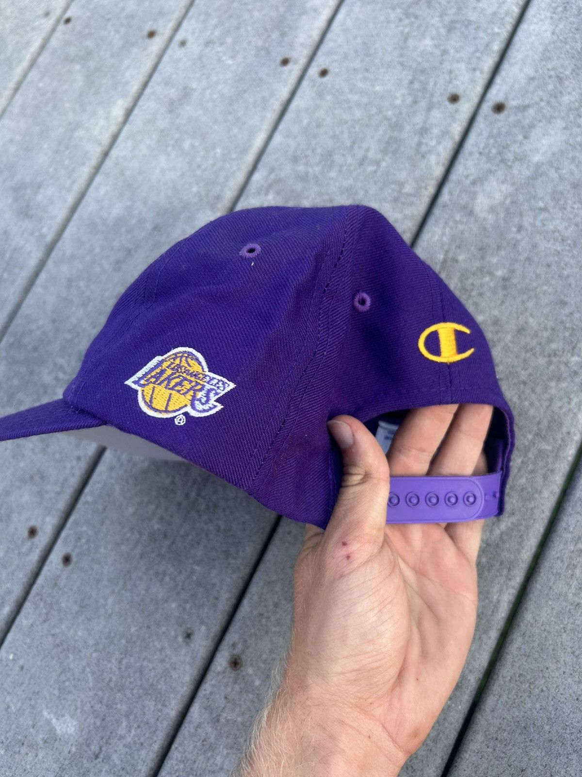 Champion × NBA × Vintage Vintage Champion Los Angeles lakers SnapBack Size ONE SIZE - 3 Thumbnail