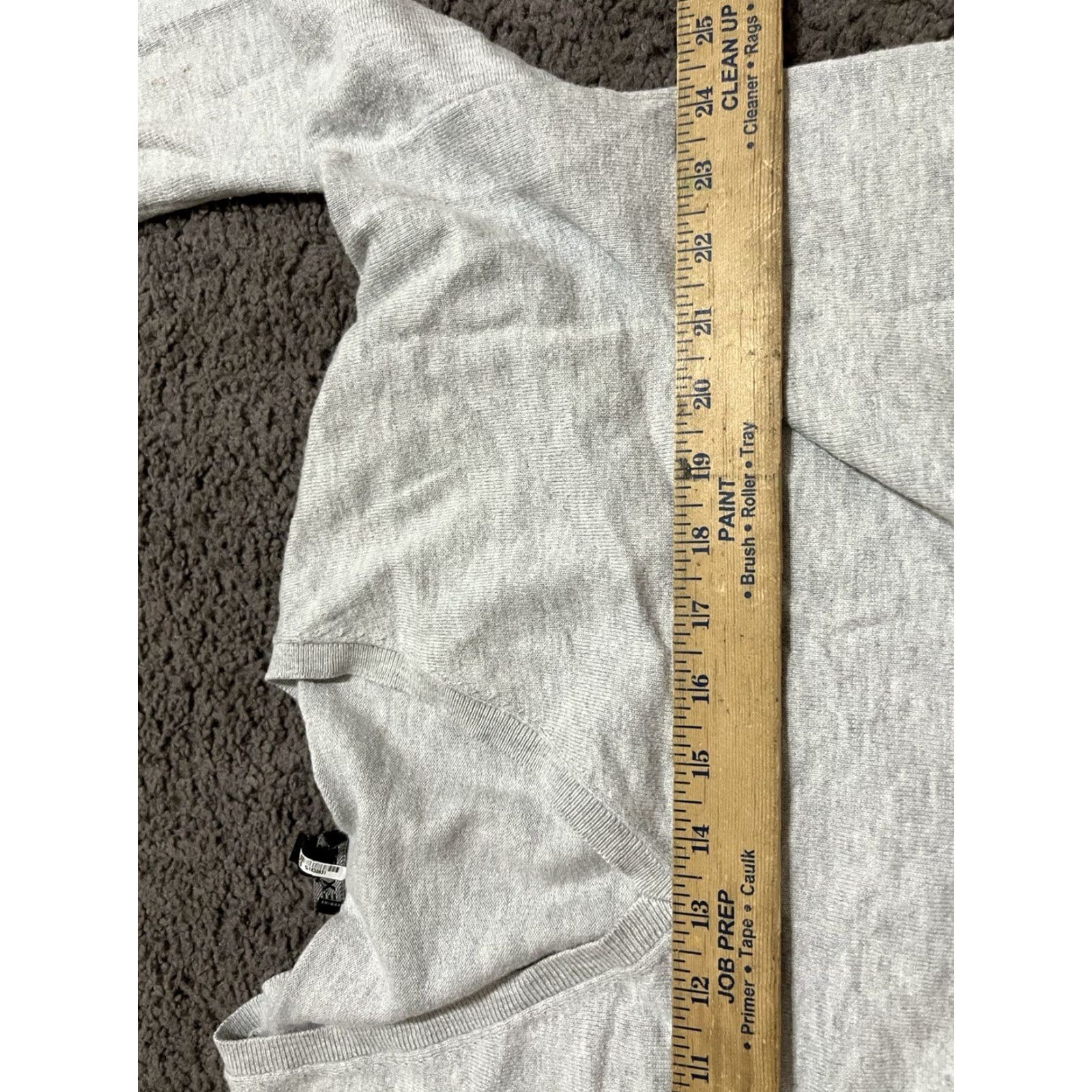 Express Express Womens Sweater V-Neck Gray Size L Pullover Size L / US 10 / IT 46 - 4 Thumbnail