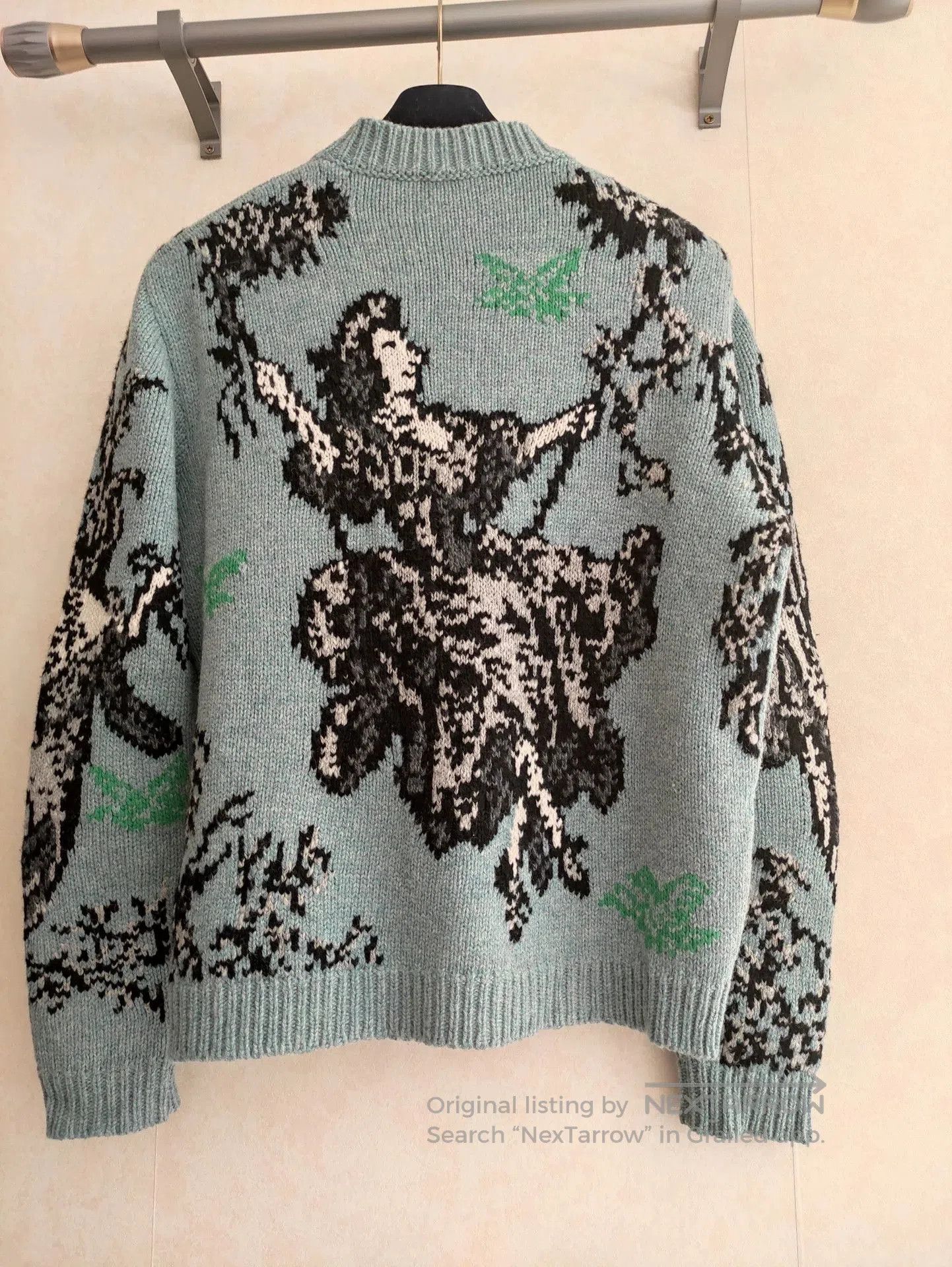Dior Dior 21FW Runway Green Sweater. Size L / US 10 / IT 46 - 2 Thumbnail