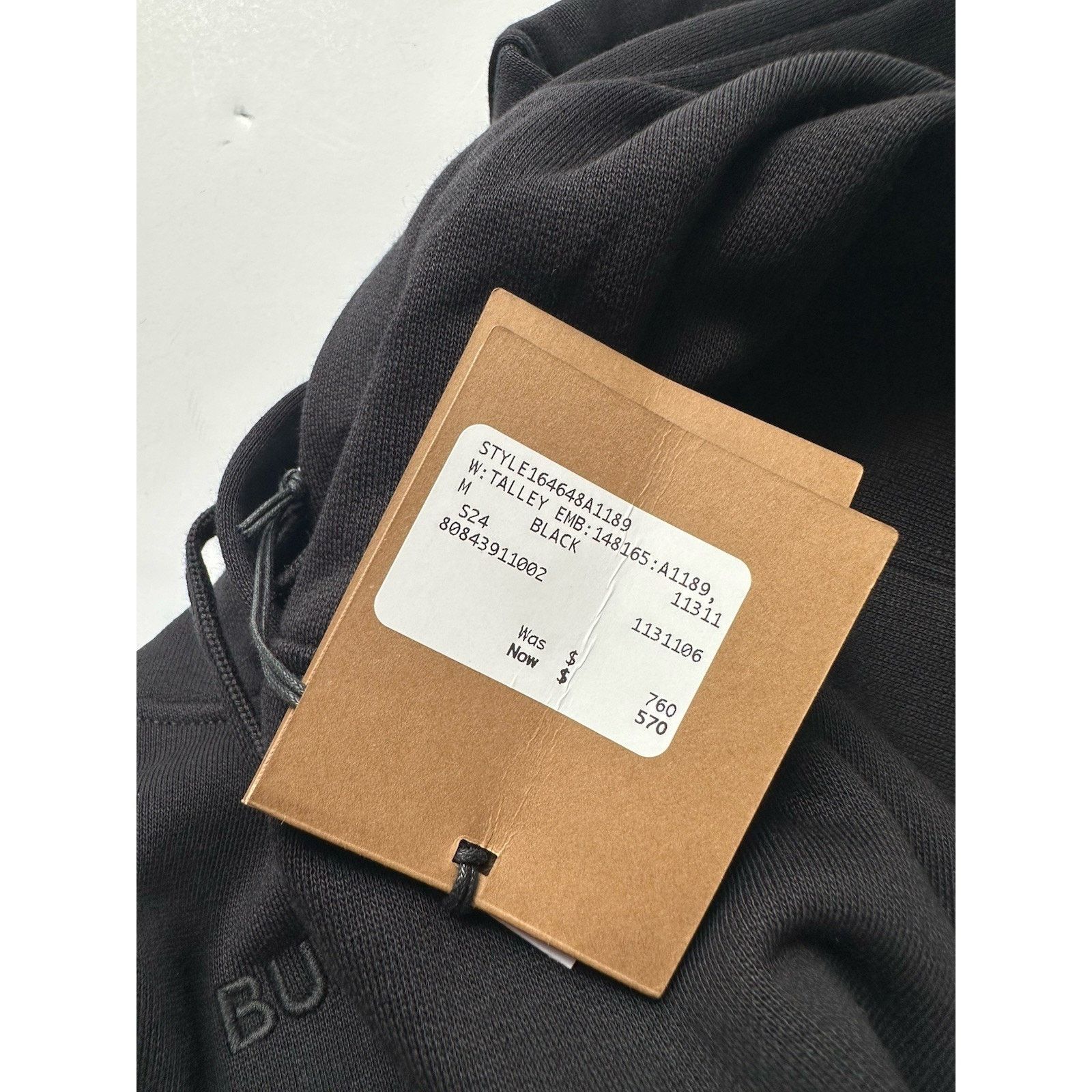 Burberry Burberry Talley Checked Sweatshirt Hoodie Black M 8084391 Size M / US 6-8 / IT 42-44 - 18 Thumbnail