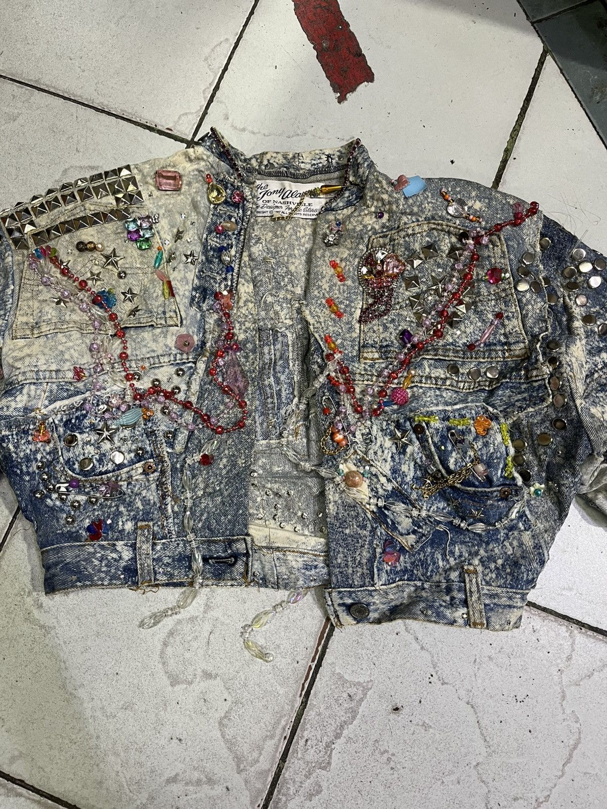 Levi's 🔥🔥🔥 Very Rare Levis Patchwork X Tony Alamo Denim Jacket Size US S / EU 44-46 / 1 - 2 Thumbnail