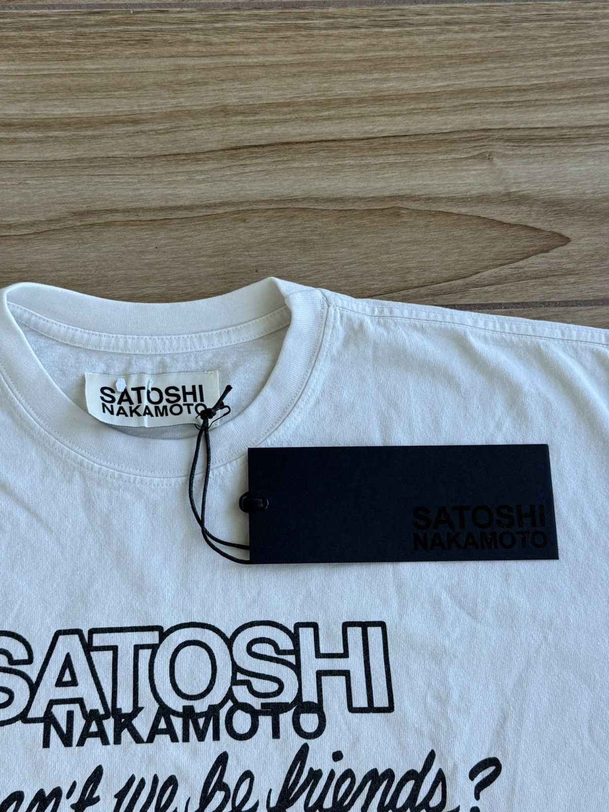 Satoshi Nakamoto Satoshi Nakamoto Why Can't We Be Friends Tee White Size US XL / EU 56 / 4 - 4 Thumbnail