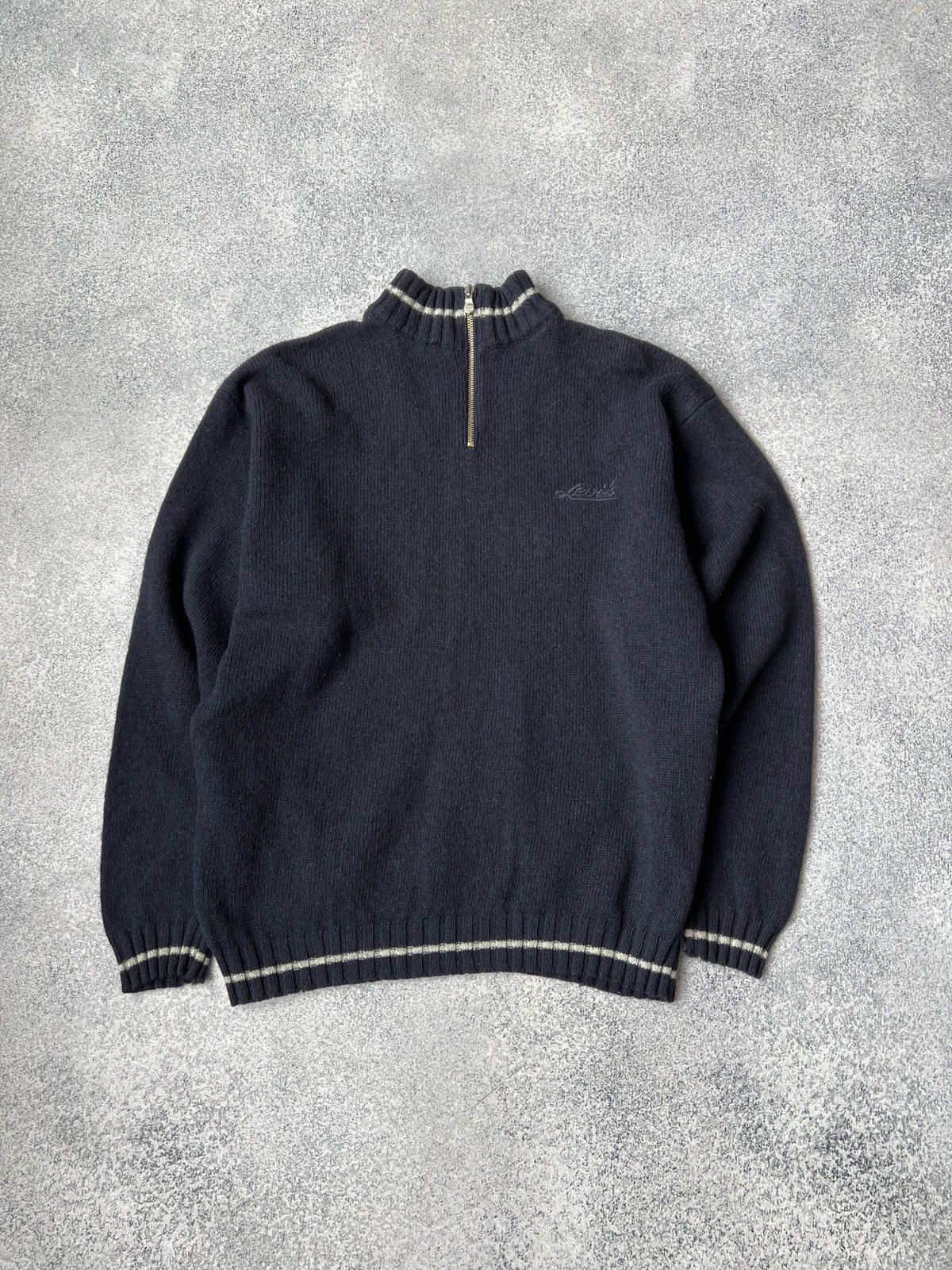 Levi's × Vintage Vintage Wool Levi’s 1/4 zip sweatshirt Size US L / EU 52-54 / 3 - 1 Thumbnail