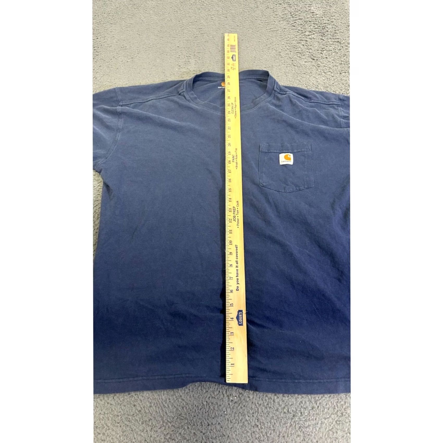 Carhartt Carhartt Mens XL Blue Pocket T-Shirt Short Sleeve 100% Cotton Size US XL / EU 56 / 4 - 4 Thumbnail
