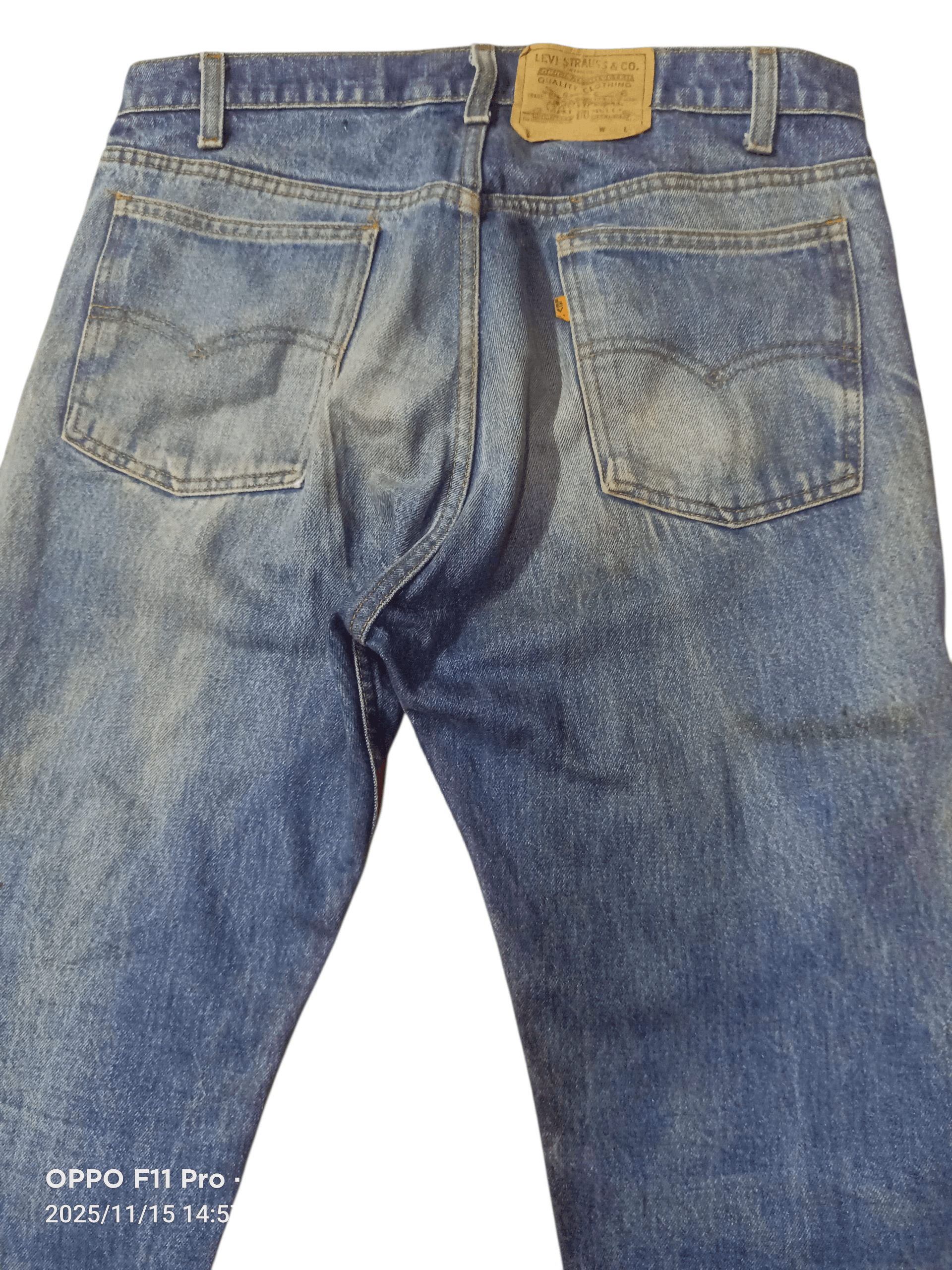 Levi's Vintage Clothing Vintage Levis 80s 505 Oren Tag Distressdenim 🌟 Size US 34 / EU 50 - 1 Thumbnail