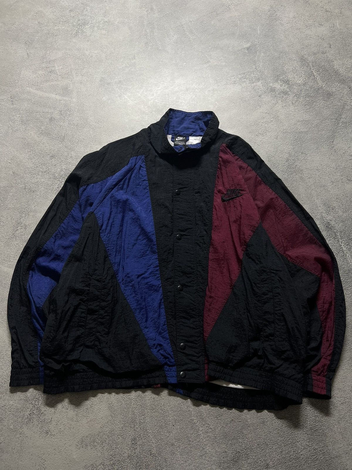 Nike × Vintage Vintage Y2k Nike USA Nylon Rare Jacket 80’s Size US L / EU 52-54 / 3 - 1 Thumbnail