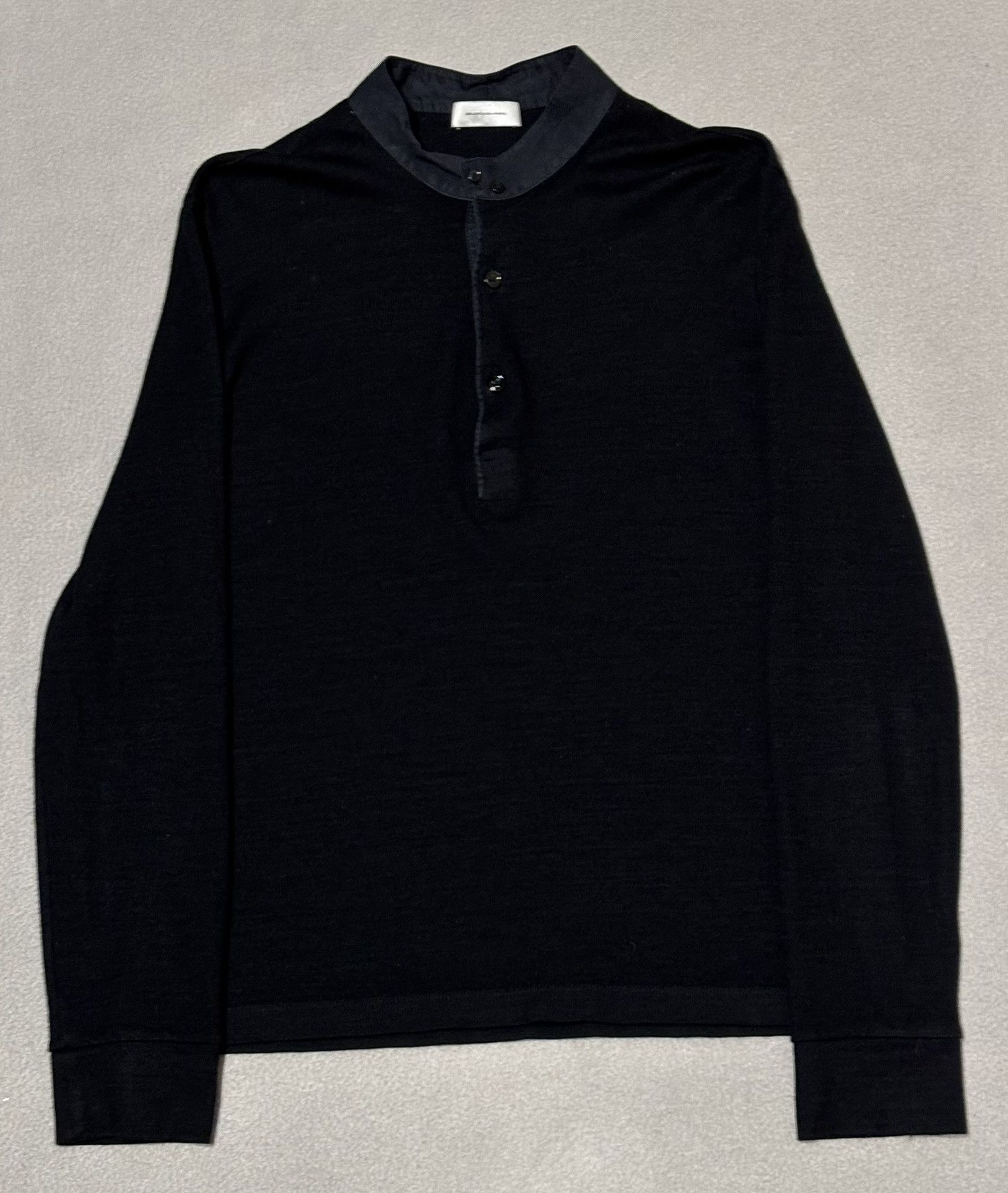 Balenciaga Balenciaga Wool Silk Black Sweater Buttons Large Size L / US 10 / IT 46 - 3 Thumbnail