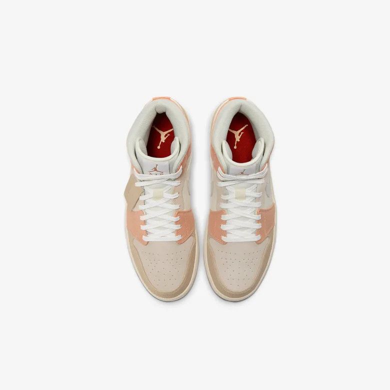 Jordan Brand × Nike 💚 2020 Nike Air Jordan 1 Mid "Milan" Sail/Light Bone NEW Size US 11 / EU 44 - 2 Thumbnail