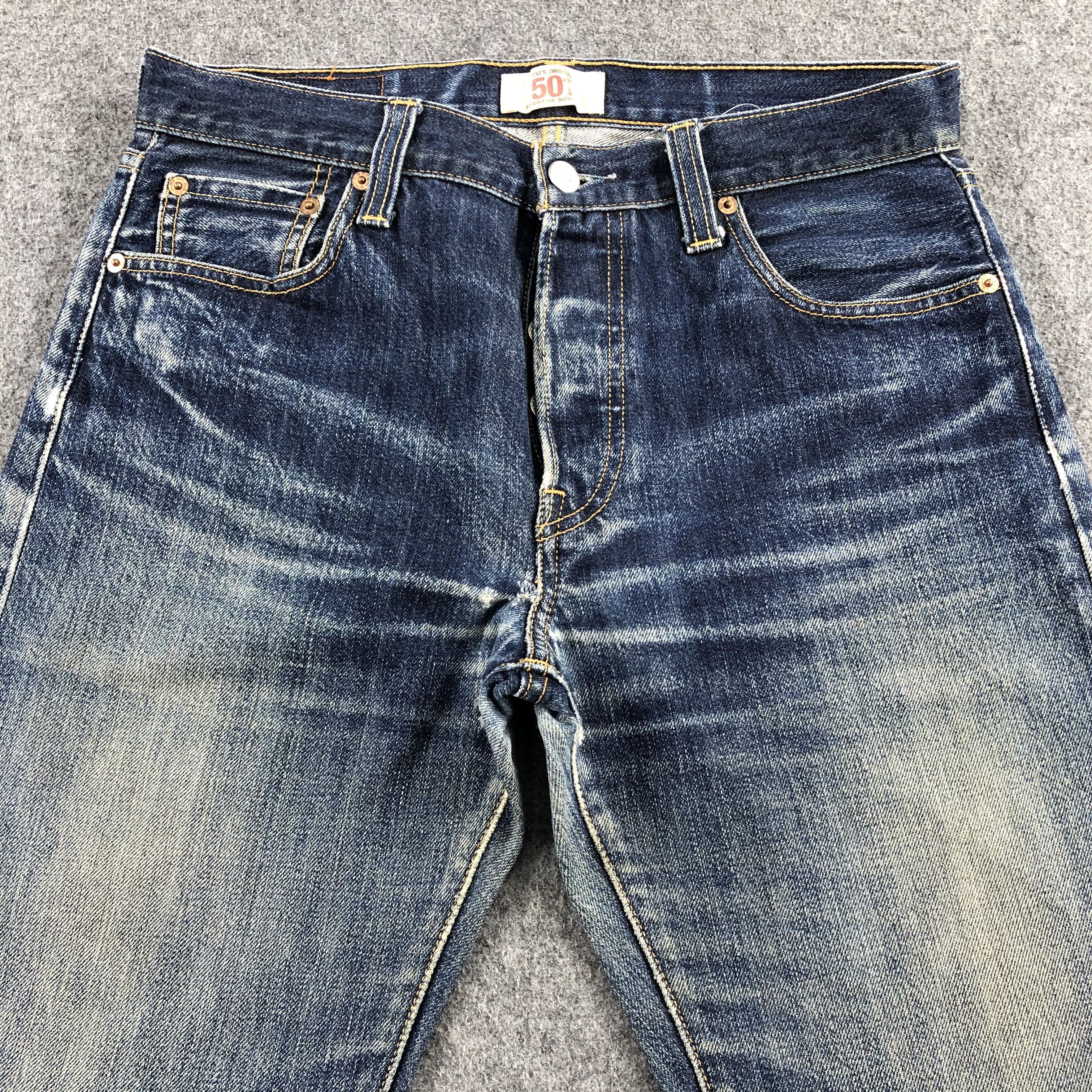 Levi's Vintage Blue Wash Levis 501 Jeans-J1782 Size US 31 - 3 Thumbnail