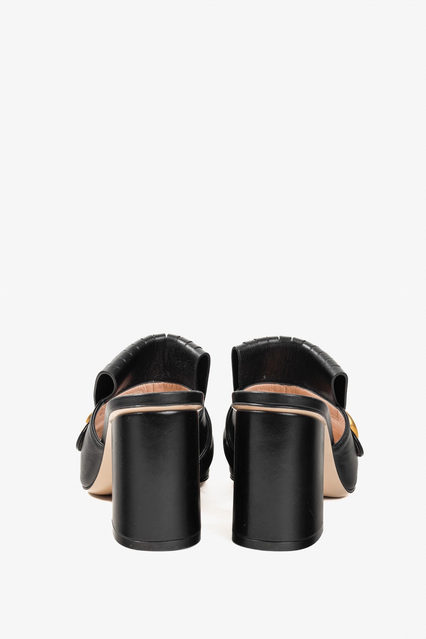 Gucci Gucci Malaga Kid GG Marmont Fringe Slide Block Heel Sandals Size US 7.5 / IT 37.5 - 3 Thumbnail