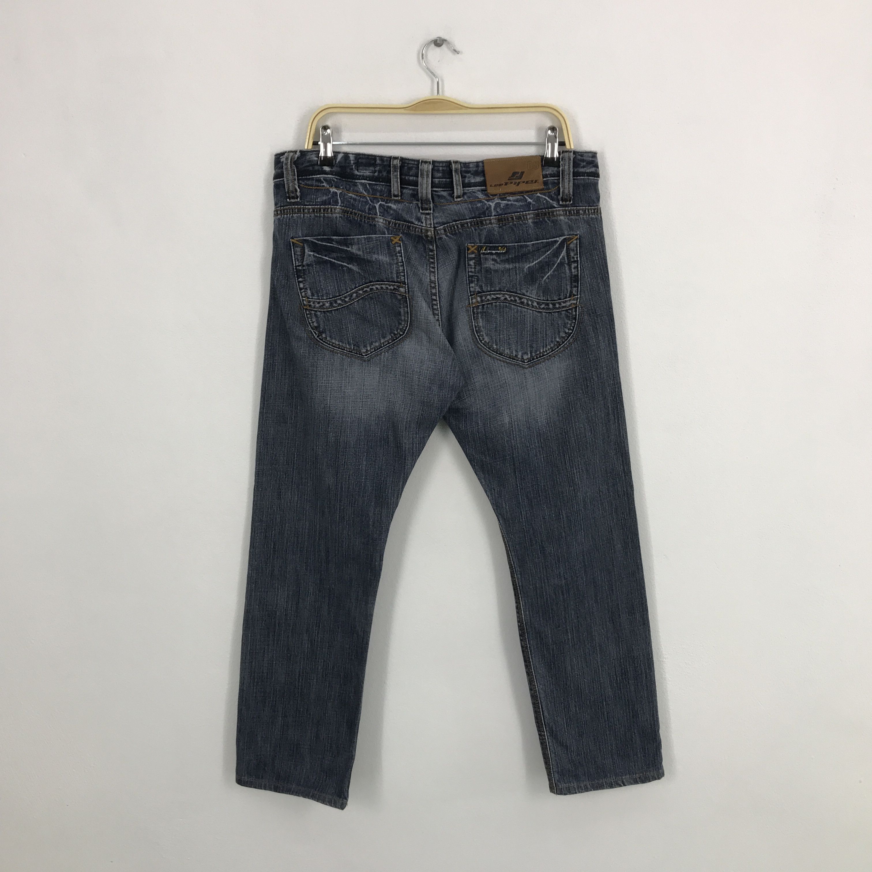 Japanese Brand × Lee Japan style denim Lee distressed jean pants Size US 34 / EU 50 - 2 Thumbnail