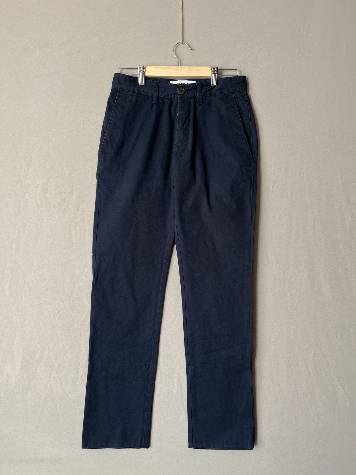 Loewe LOEWE Navy Blue Simple Minimalistic Chino Pants Size US 29 - 3 Thumbnail