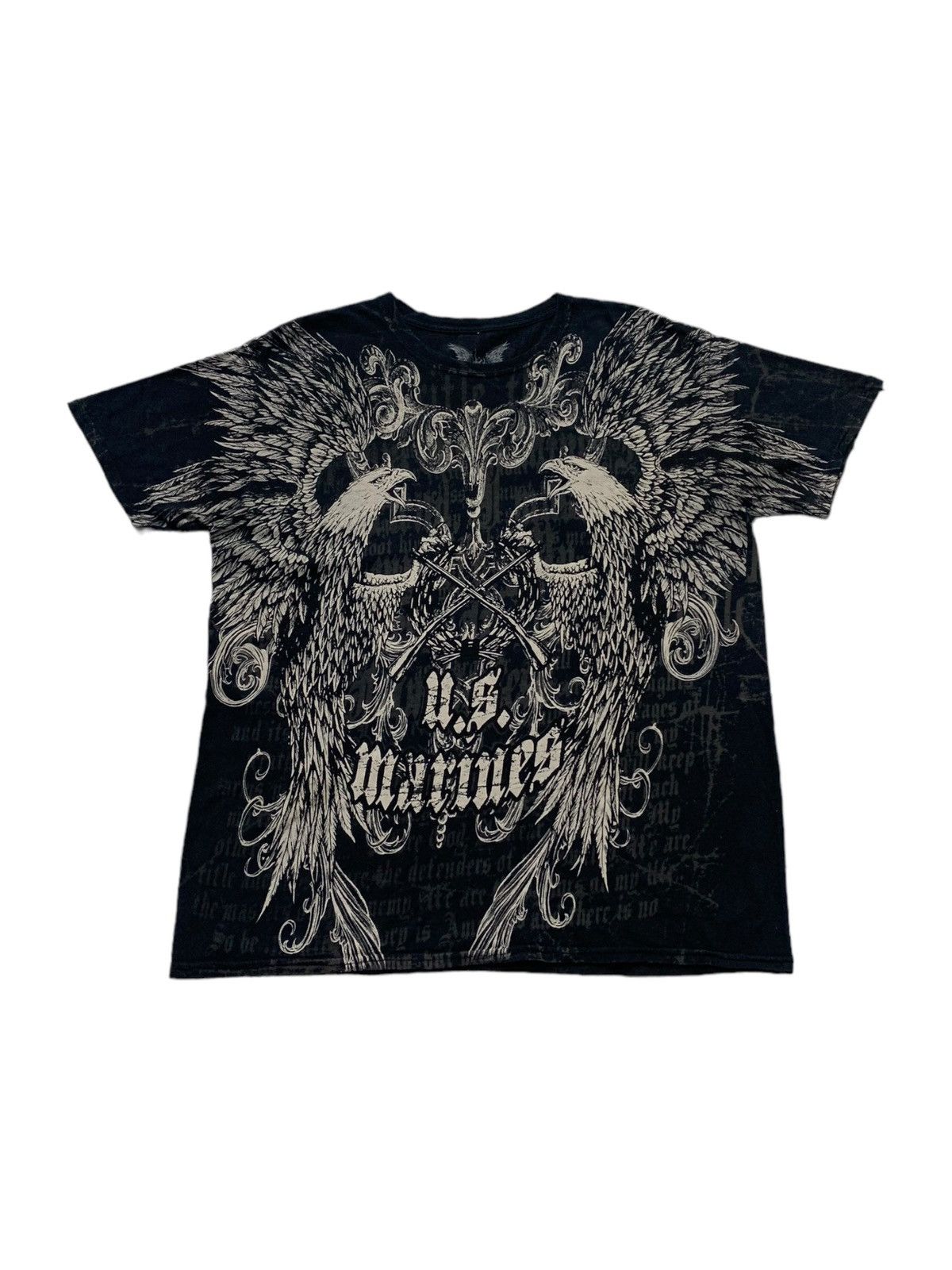 Apprime Crazy Goth Poems Affliction style Y2k Tshirt
