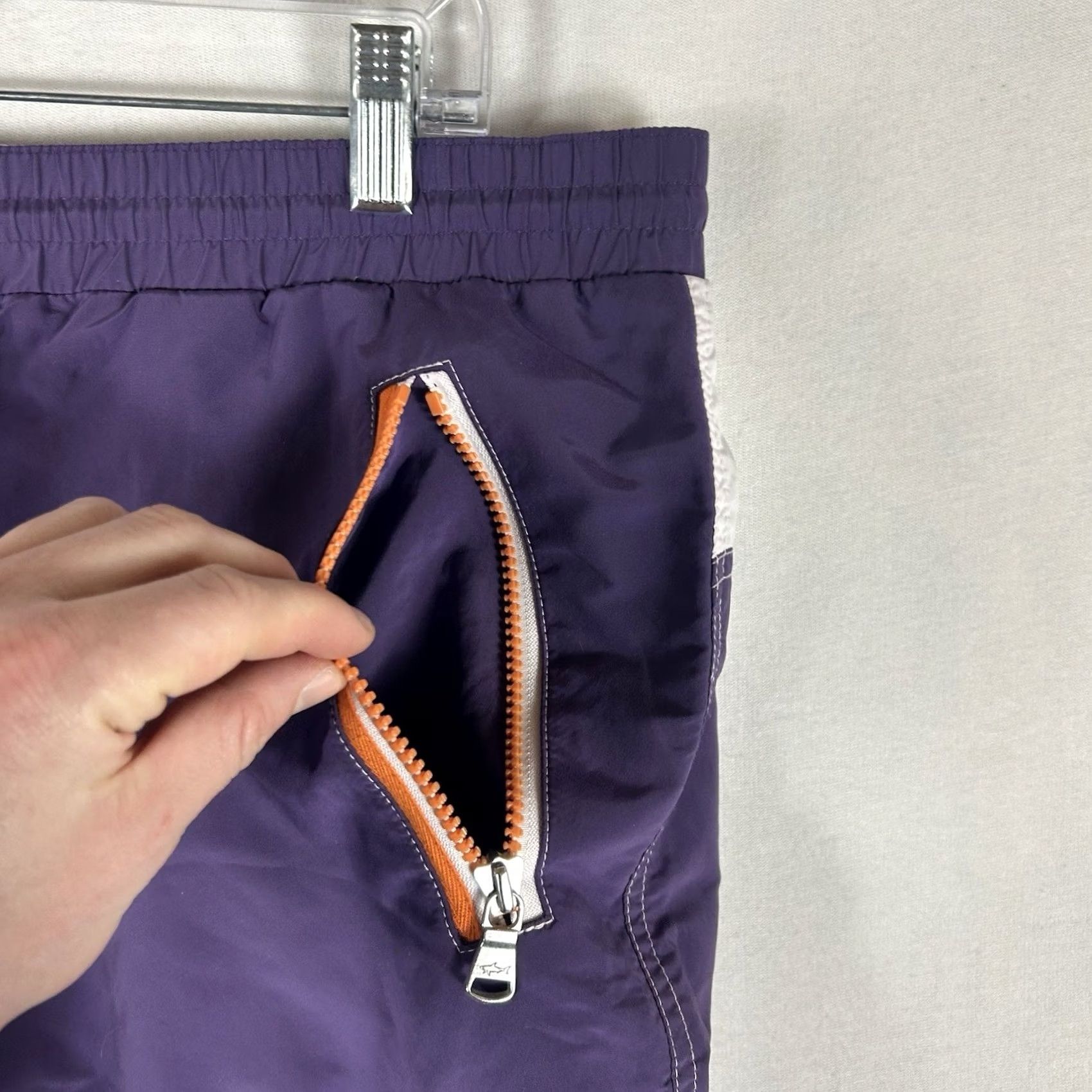 Vintage VINTAGE South Sea Yacht Club Swim Trunks Mens L Purple Pockets Shorts Size US 33 - 3 Thumbnail