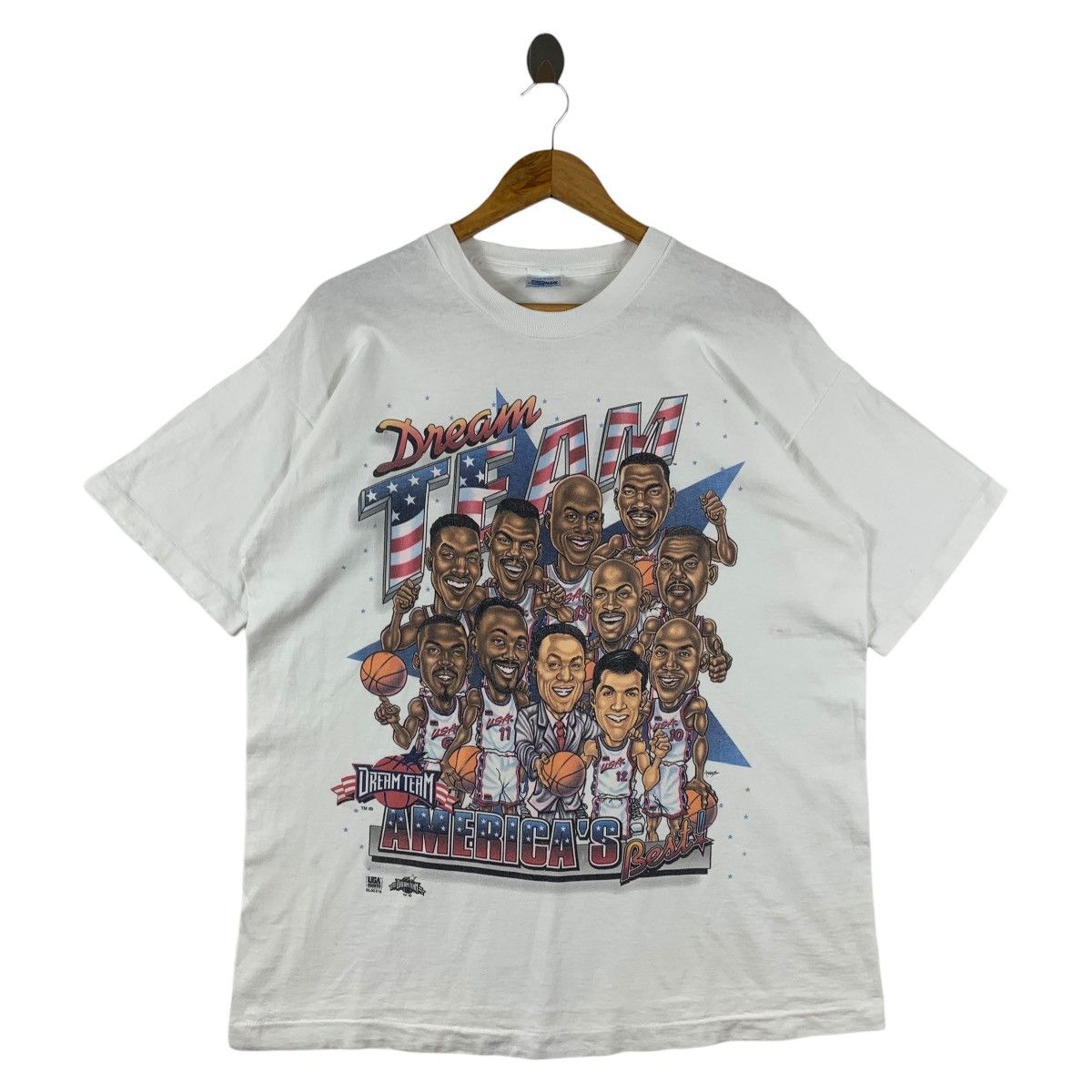 NBA × Vintage Vintage NBA Dream team salem sportswear tag tee Size US L / EU 52-54 / 3 - 1 Thumbnail