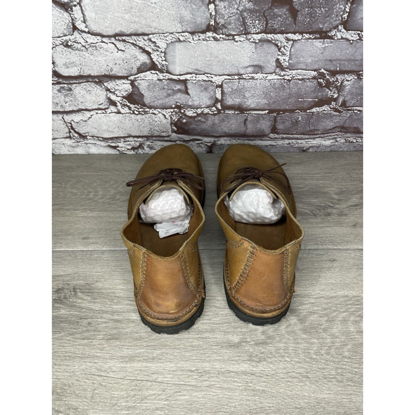 Vibram JF Vibram Brown Leather Casual Lace Up Oxfords Shoes Women S Size US 8.5 / IT 38.5 - 6 Thumbnail
