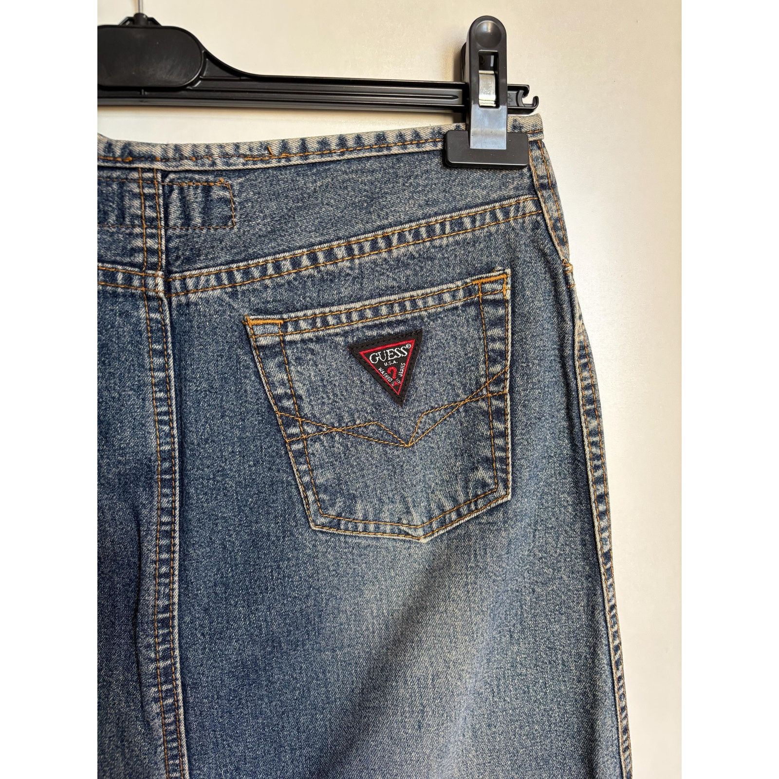 Guess × Vintage Vintage Guess USA Denim Skirt Sz 32 Y2K 90s Rare Archive Size 32" / US 10 / IT 46 - 6 Thumbnail