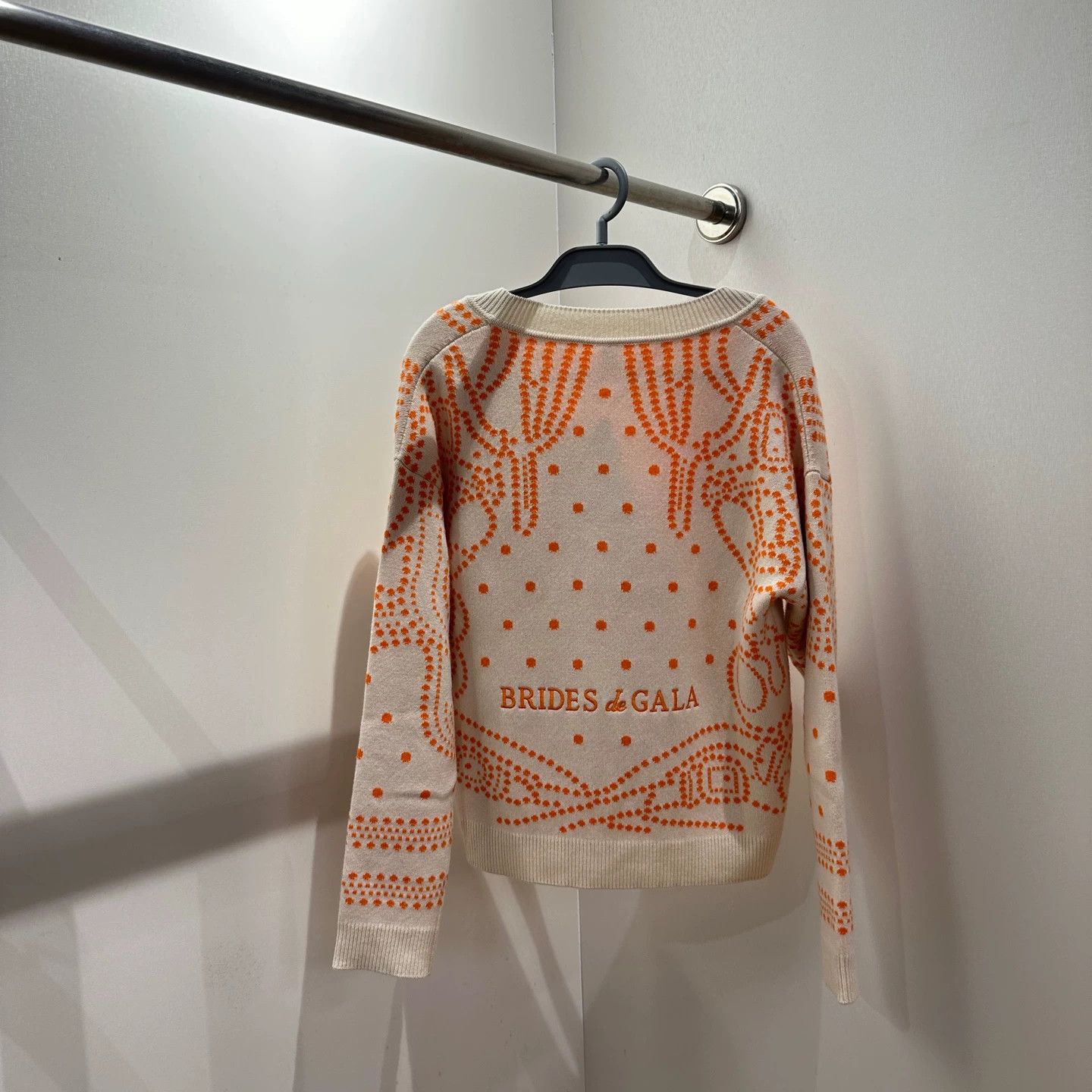 Hermes Hermes All-Over Polka Dot Cashmere Cardigan 38 Size S / US 4 / IT 40 - 2 Thumbnail