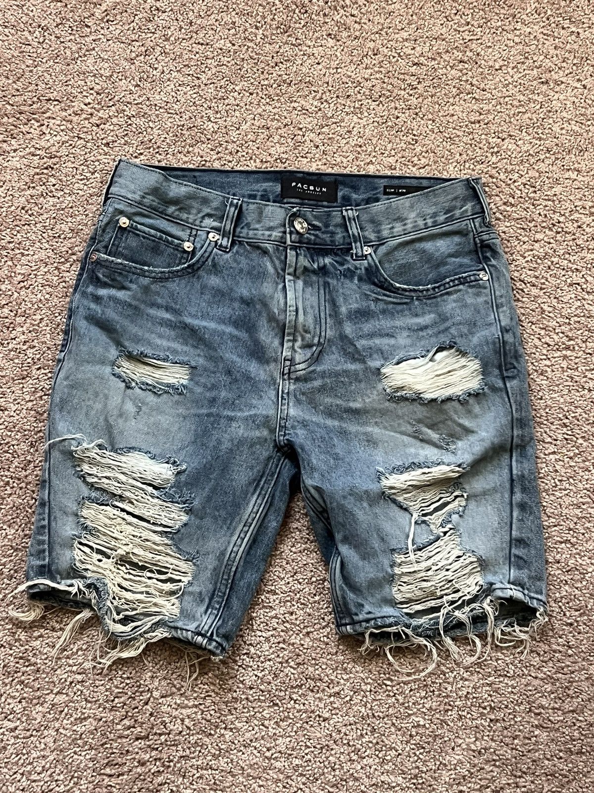 Pacsun Distressed jean shorts | Grailed