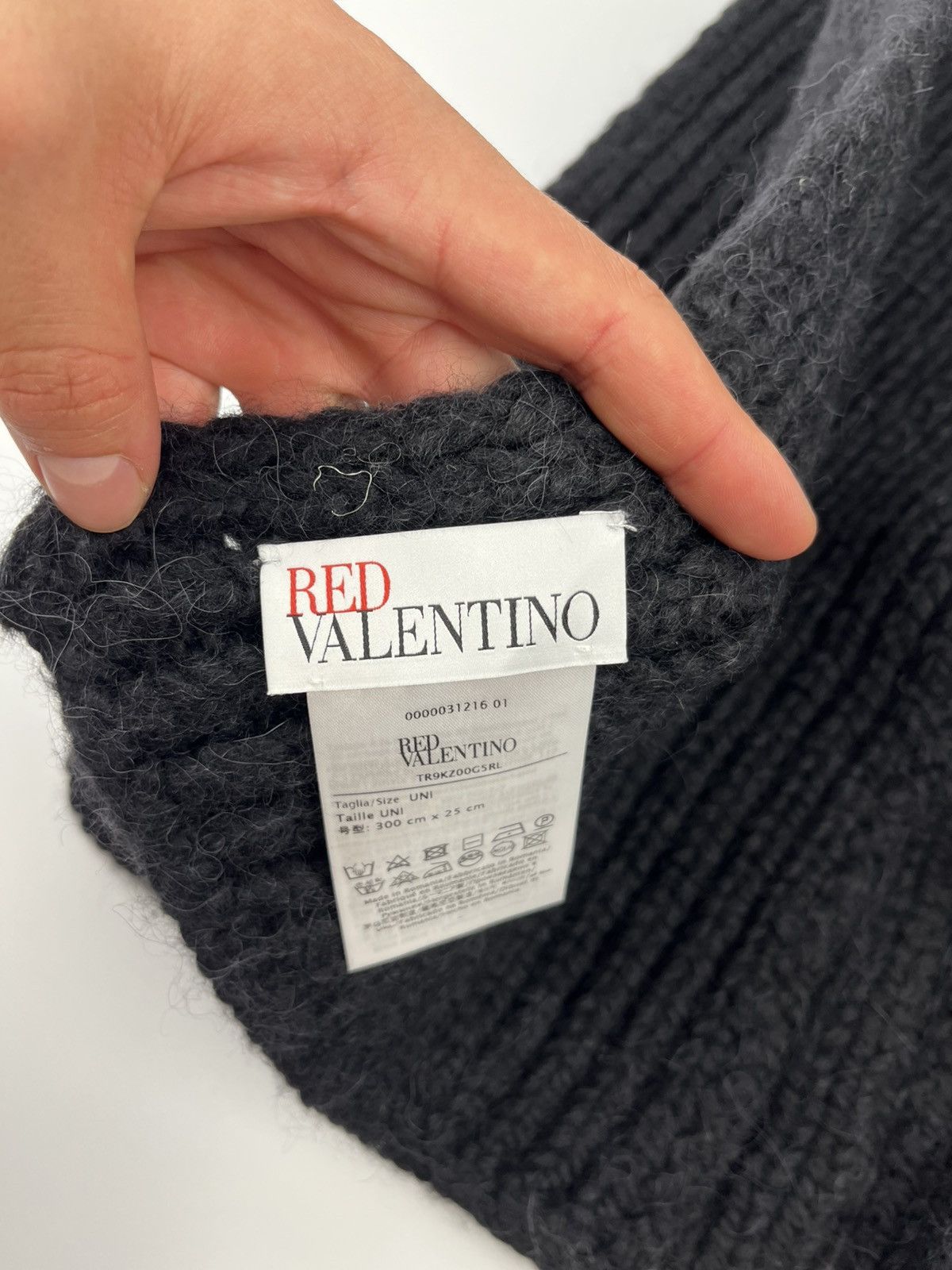 Valentino RED Valentino Wool Knitted Scarf Size ONE SIZE - 3 Thumbnail