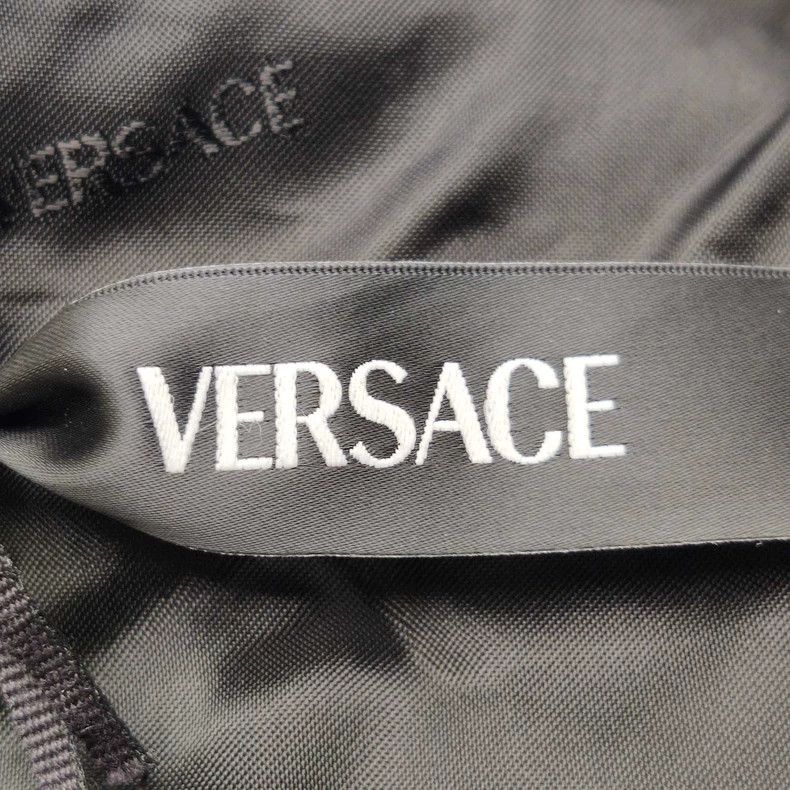 Versace Versace Cotton solid crew neck Medusa avatar dress Size L / US 10 / IT 46 - 5 Thumbnail