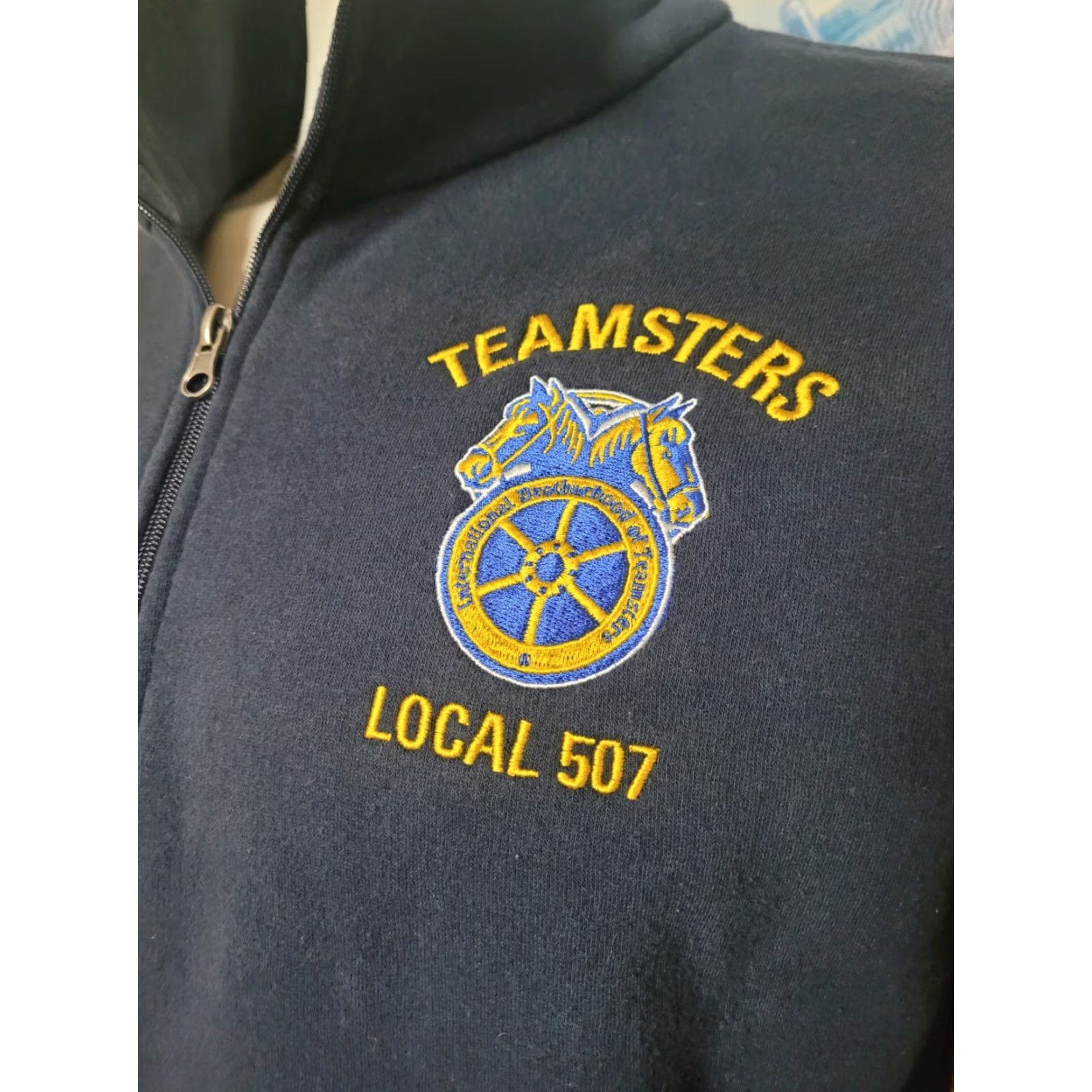 Vintage Teamsters Union Local 507 Pullover Sweatshirt Small Cleveland Valley View OH Size US S / EU 44-46 / 1 - 2 Thumbnail