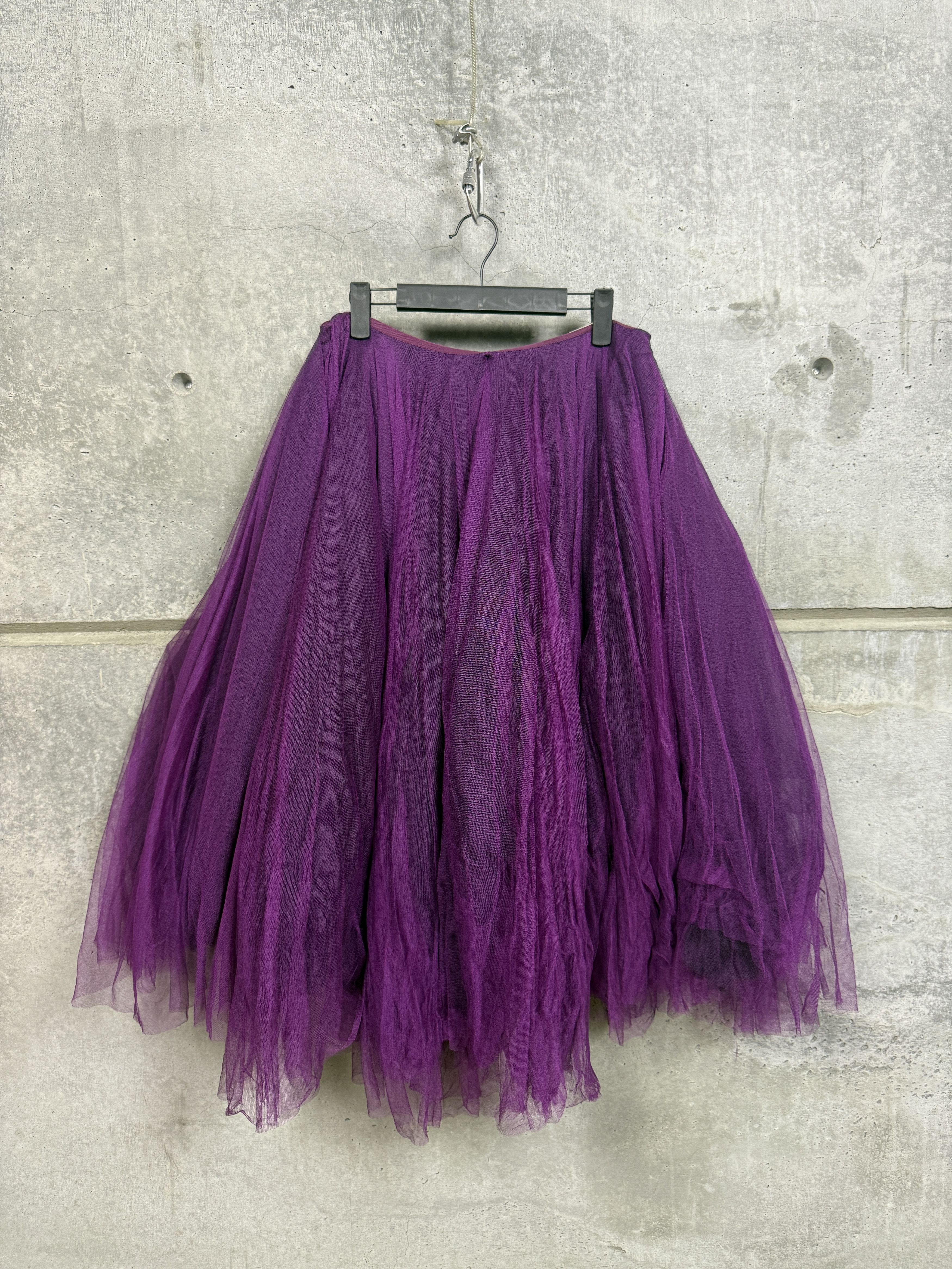 Marc Le Bihan Marc Le Bihan Purple Tulle Skirt Size 26" / US 2 / IT 38 - 1 Thumbnail