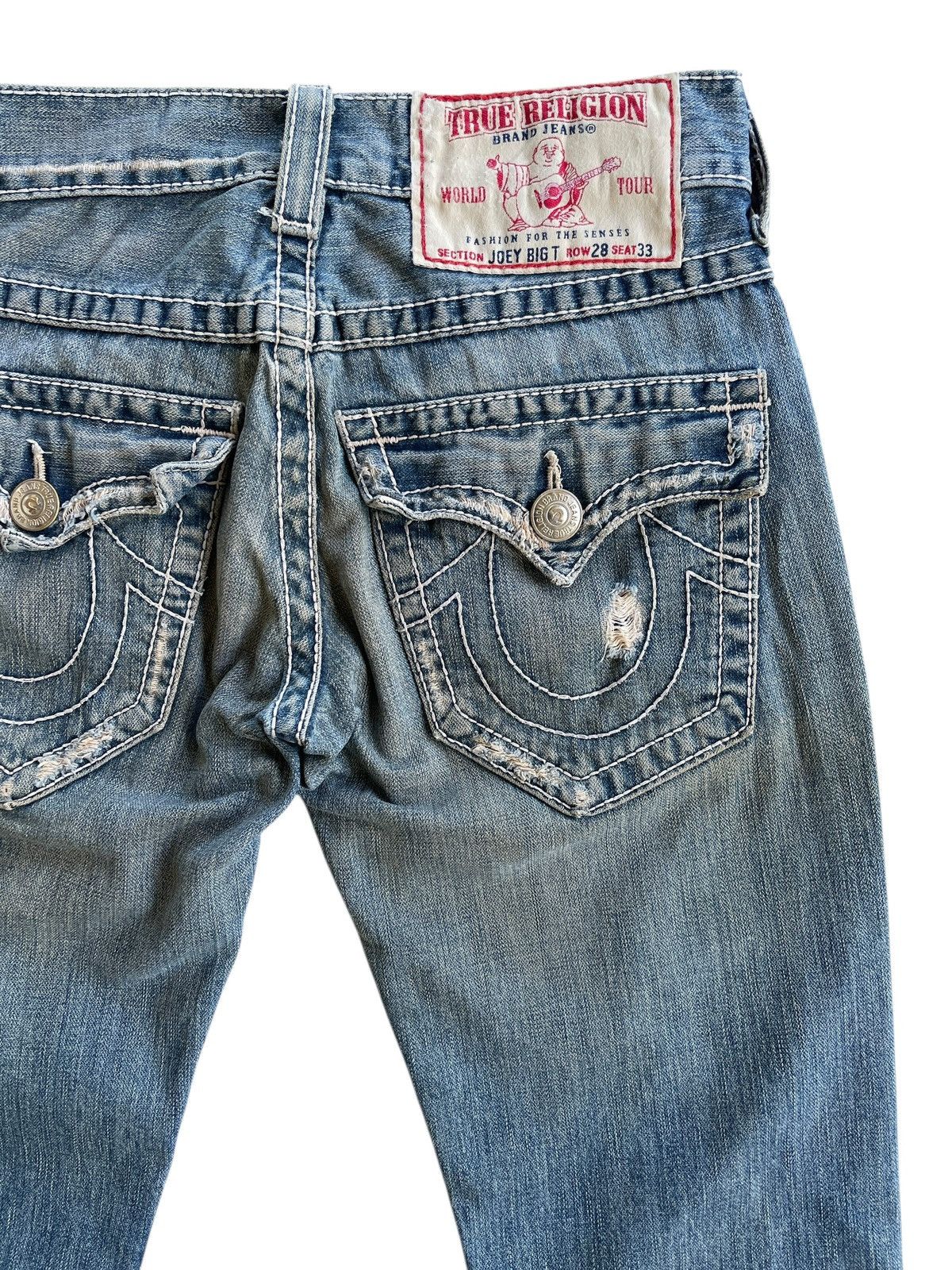 True Religion True Religion Distressed Rusty Flared Denim USA Size US 30 / EU 46 - 8 Thumbnail