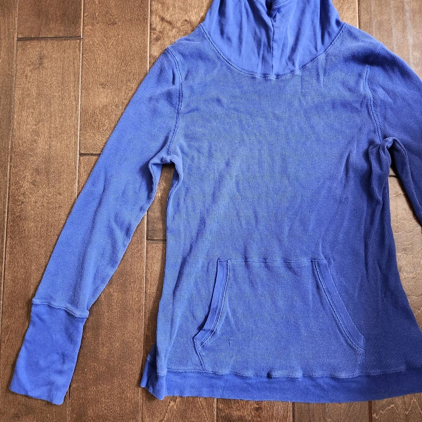Ralph Lauren Lauren Active Ralph Lauren Women's Junior Hoodie Blue Thermal L Junior Large Blue Pullover Crew Neck Long Sleeve Sports Activewear Jacket Womens Size L / US 10 / IT 46 - 2 Thumbnail