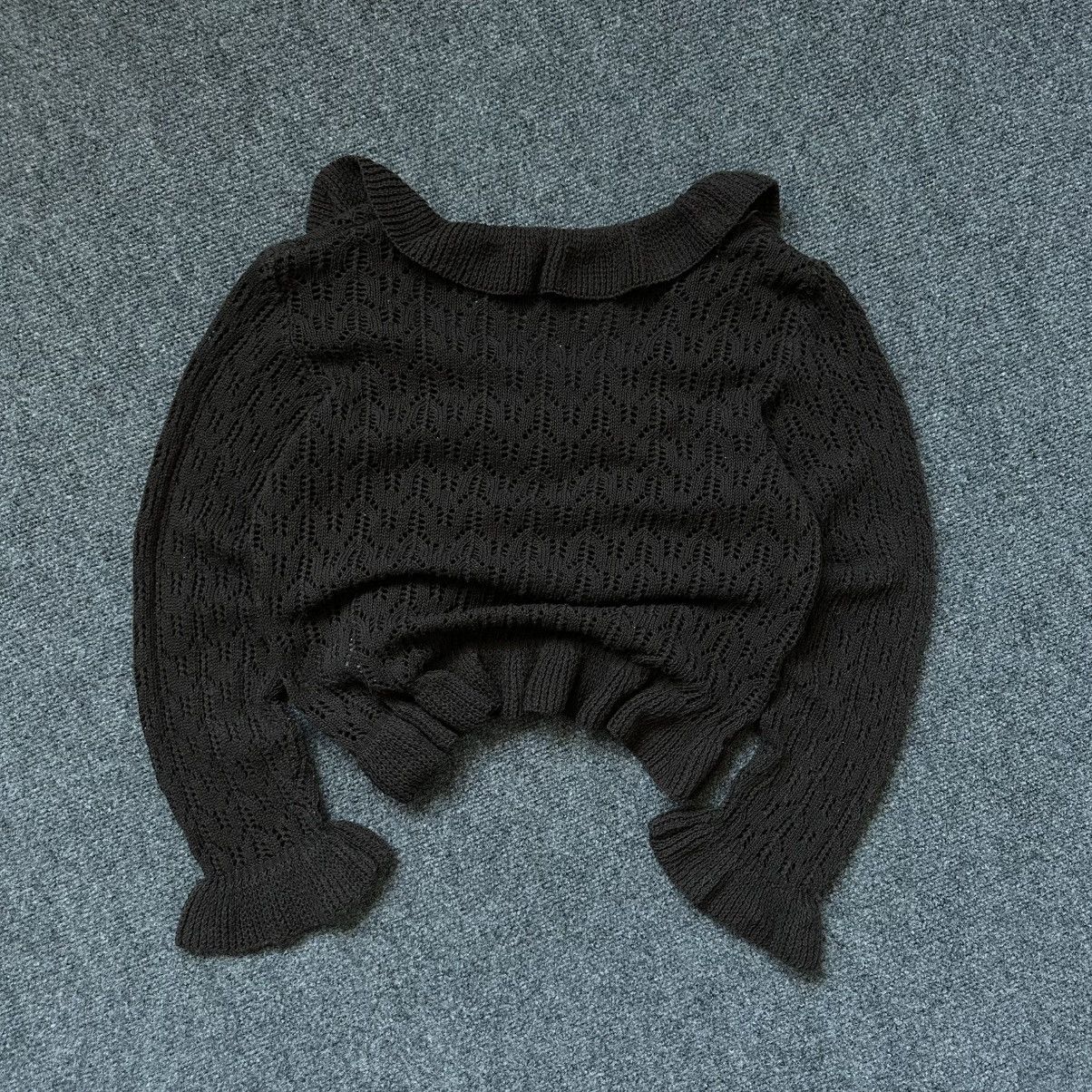 If Six Was Nine VTG Knit Japan Biaggini Cardigan Long-sleeve T-shirts Grunge Size S / US 4 / IT 40 - 9 Thumbnail