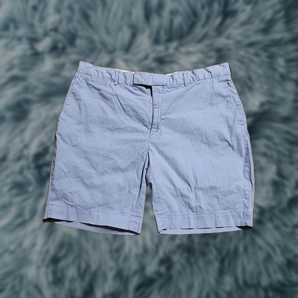 Polo Ralph Lauren Polo Ralph Lauren Stretch Straight Fit Chino Shorts 38" Blue White Casual Men Regular Waist 38 Colorful Striped Summer, Spring, Fall Size US M / EU 48-50 / 2 - 1 Thumbnail
