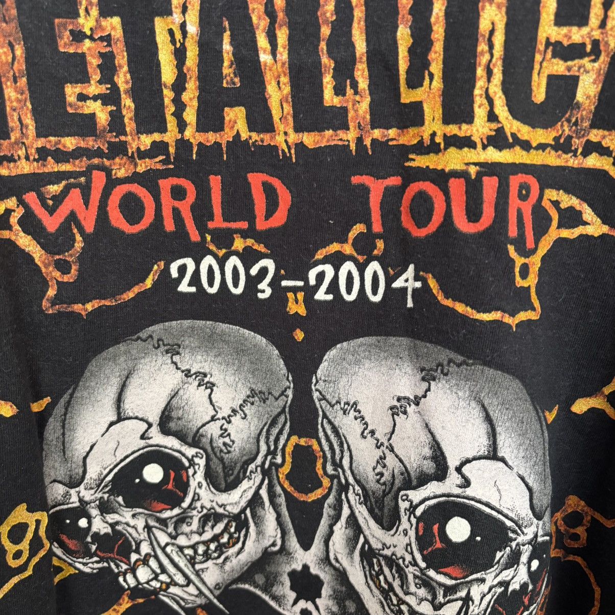 Metallica Vintage Metallica Pushead 2003 World Tour T shirt Size US L / EU 52-54 / 3 - 5 Thumbnail