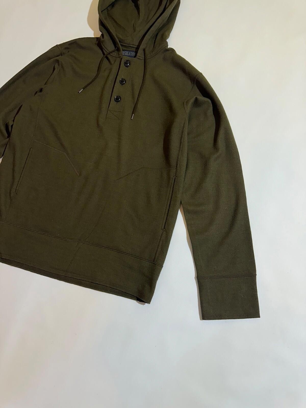 Yohji Yamamoto REGULATION Yohji Yamamoto Hoodie Green Sz 3 Size US L / EU 52-54 / 3 - 3 Thumbnail