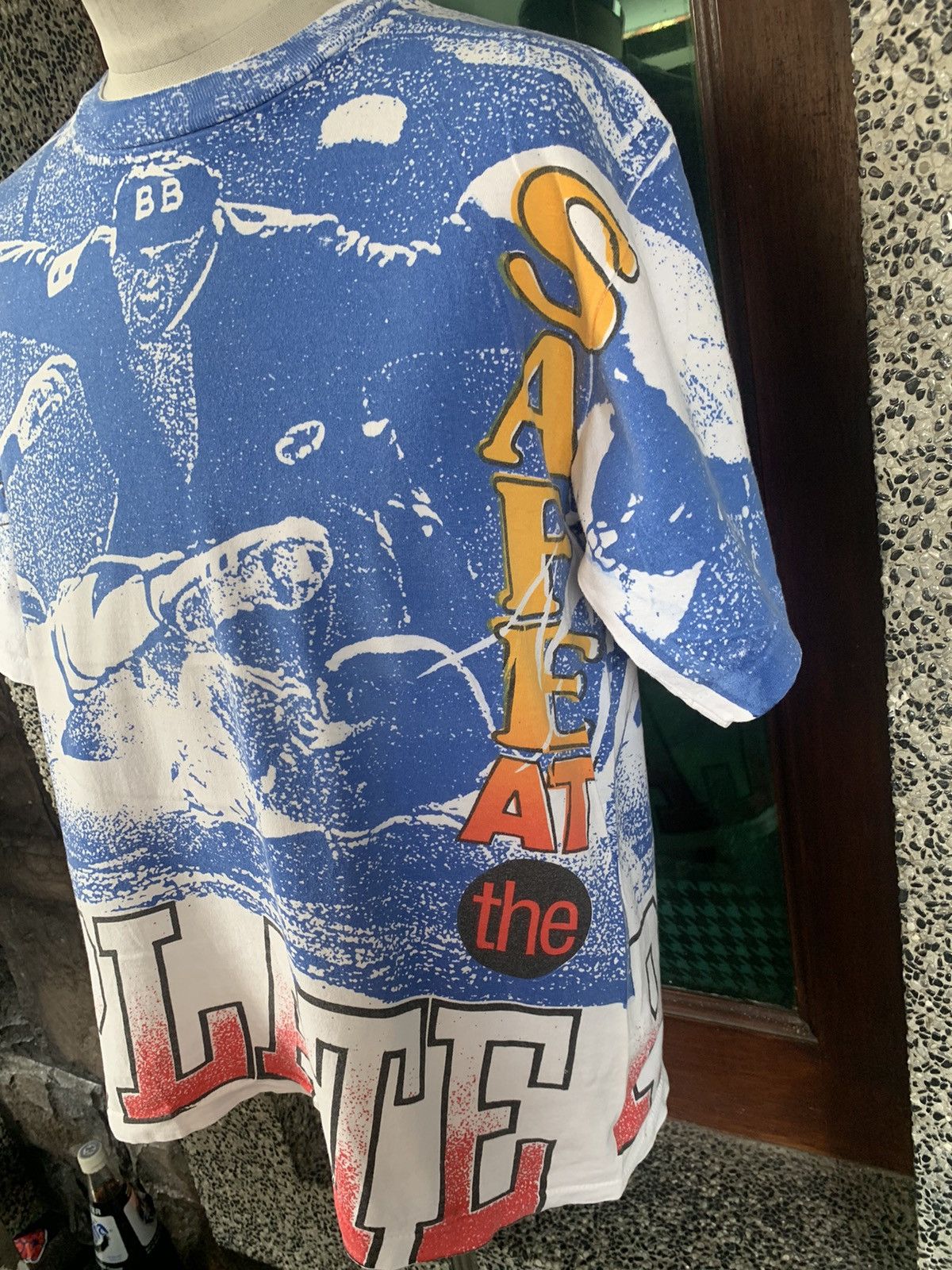 MLB × Vintage Vintage 90s Safe At The Plate RBI King MLB T shirt Size US L / EU 52-54 / 3 - 3 Thumbnail