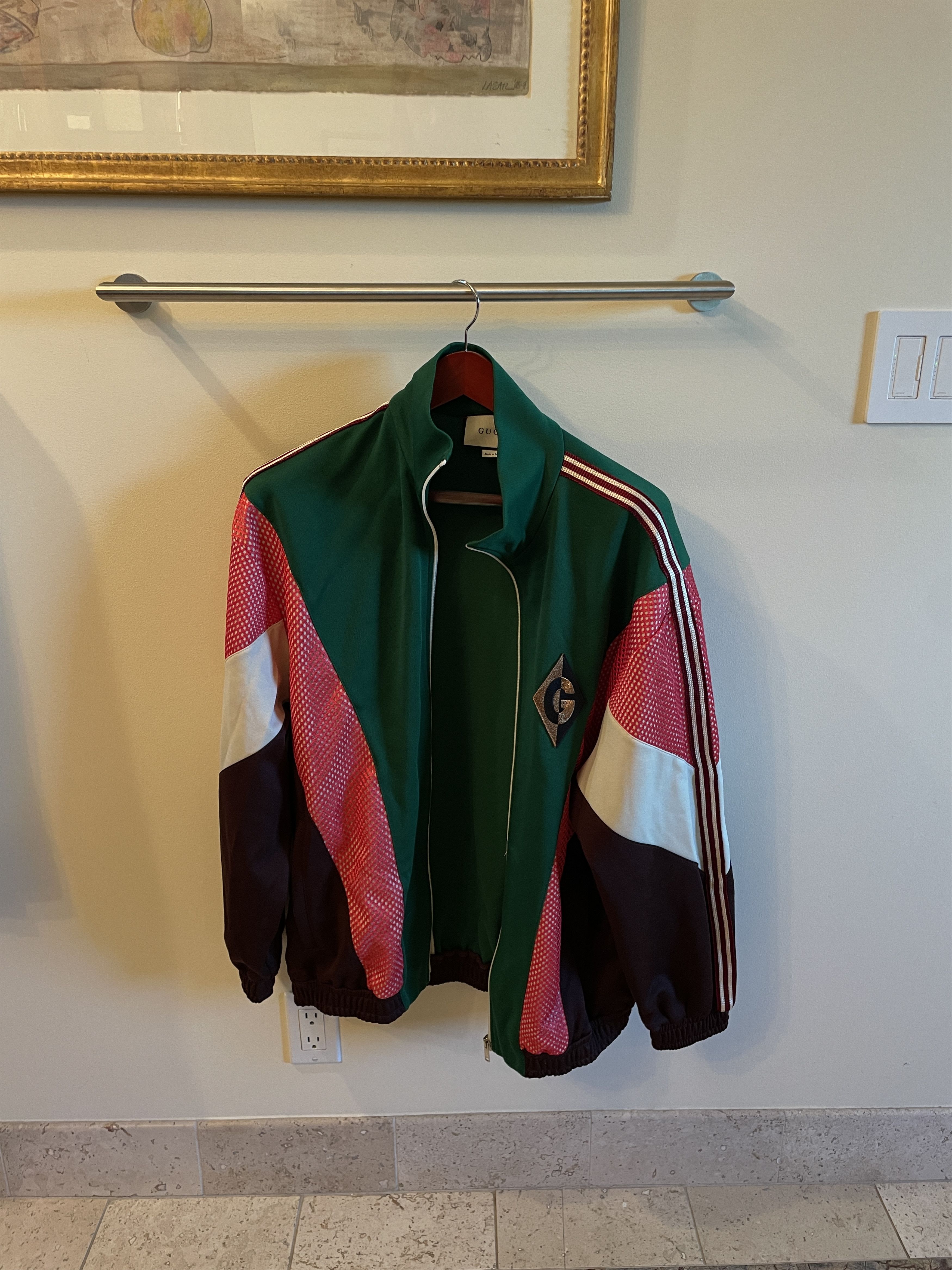 Gucci Gucci Green G Rhombus Patch Zip Jacket Size US S / EU 44-46 / 1 - 2 Thumbnail