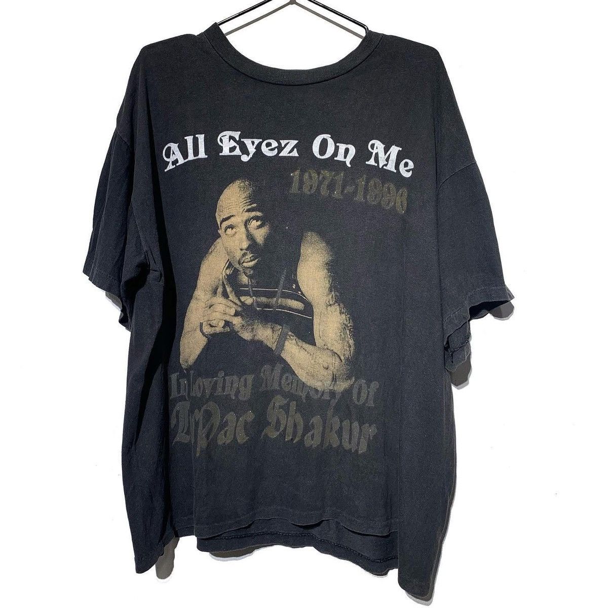 Rap Tees × Vintage Vintage 90s tupac shakur memorial rap tee Size US XL / EU 56 / 4 - 19 Thumbnail